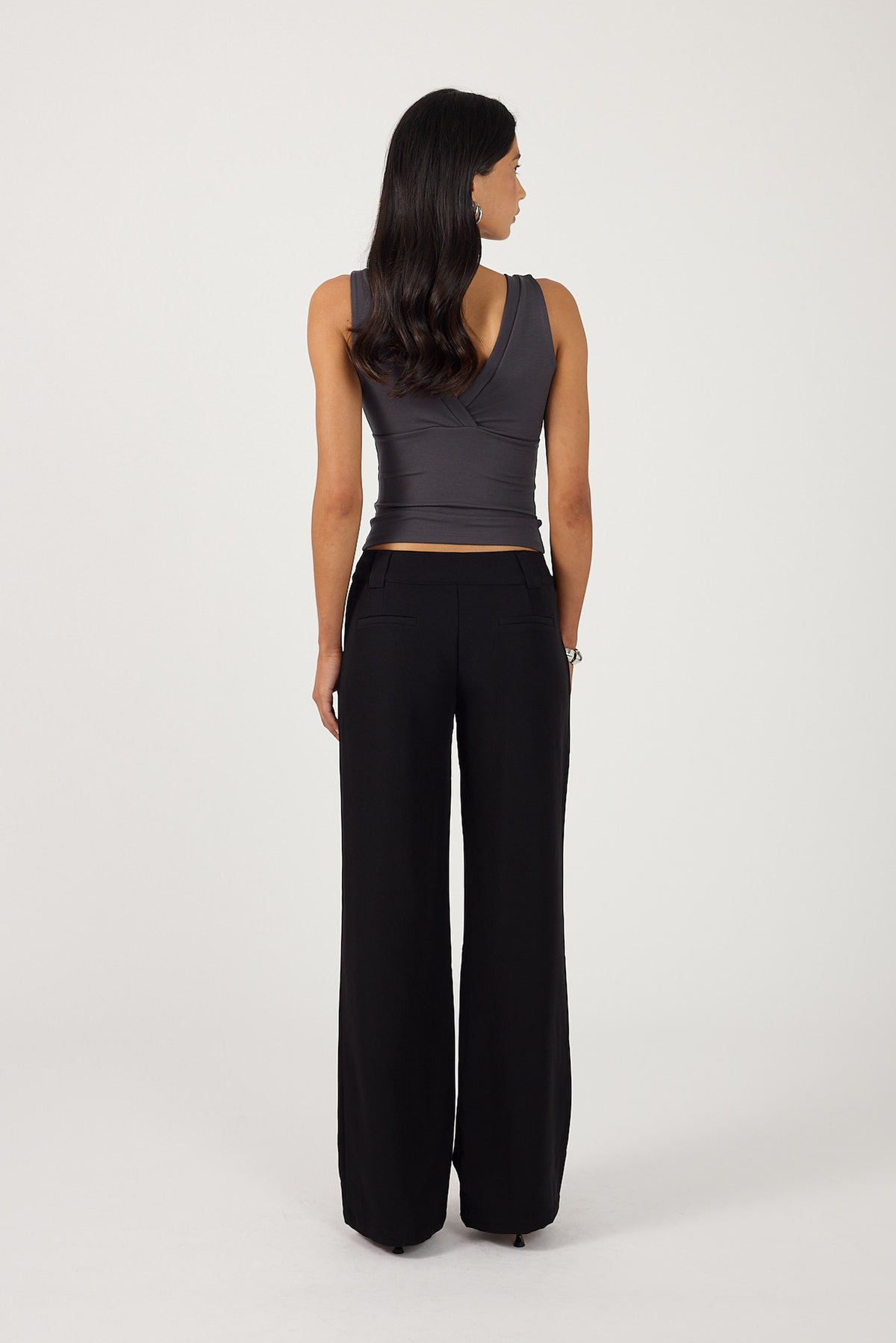 Perfect Stranger Cocona Low Rise Recycled Tailored Pant Black