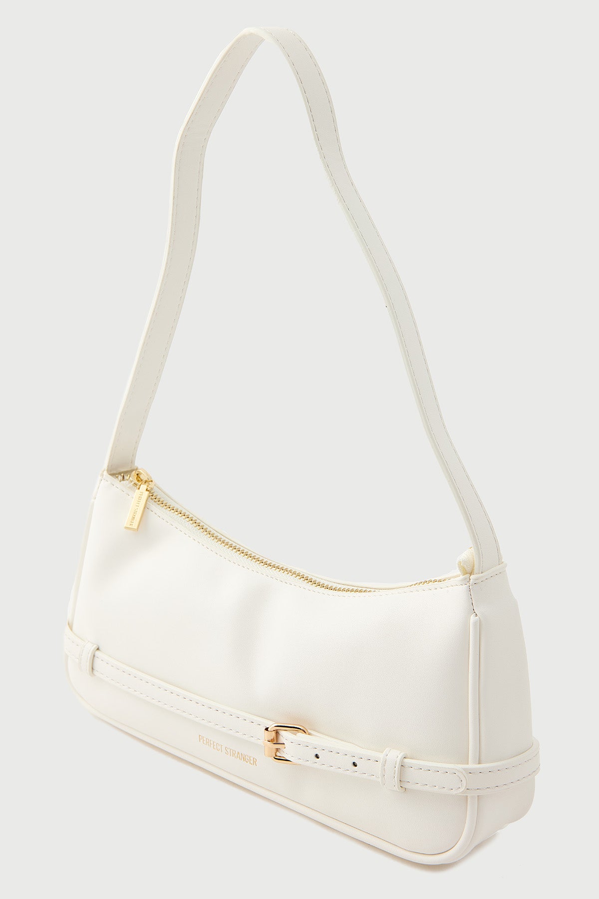 Perfect Stranger Selene Mini Buckle Handbag White