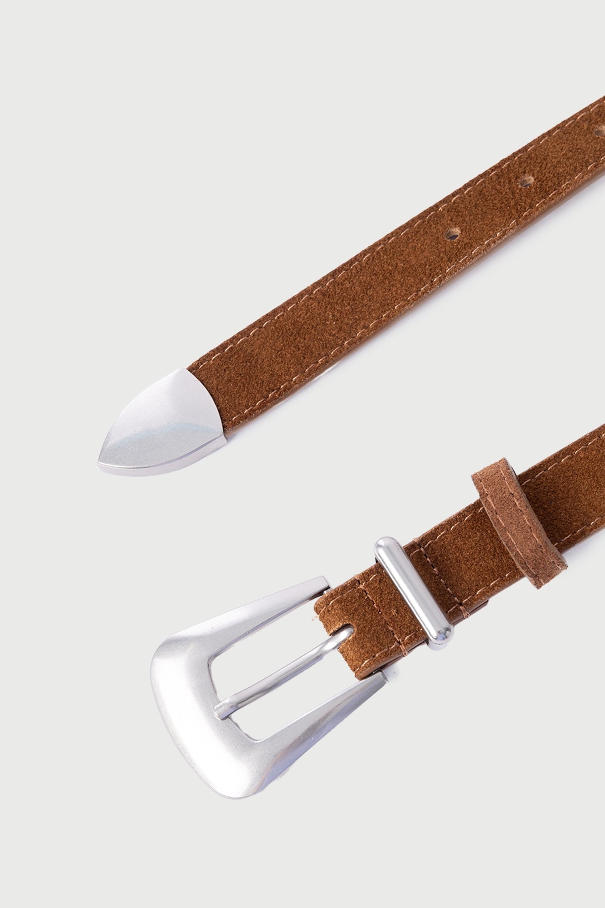 Perfect Stranger Jones Suede Belt Tan