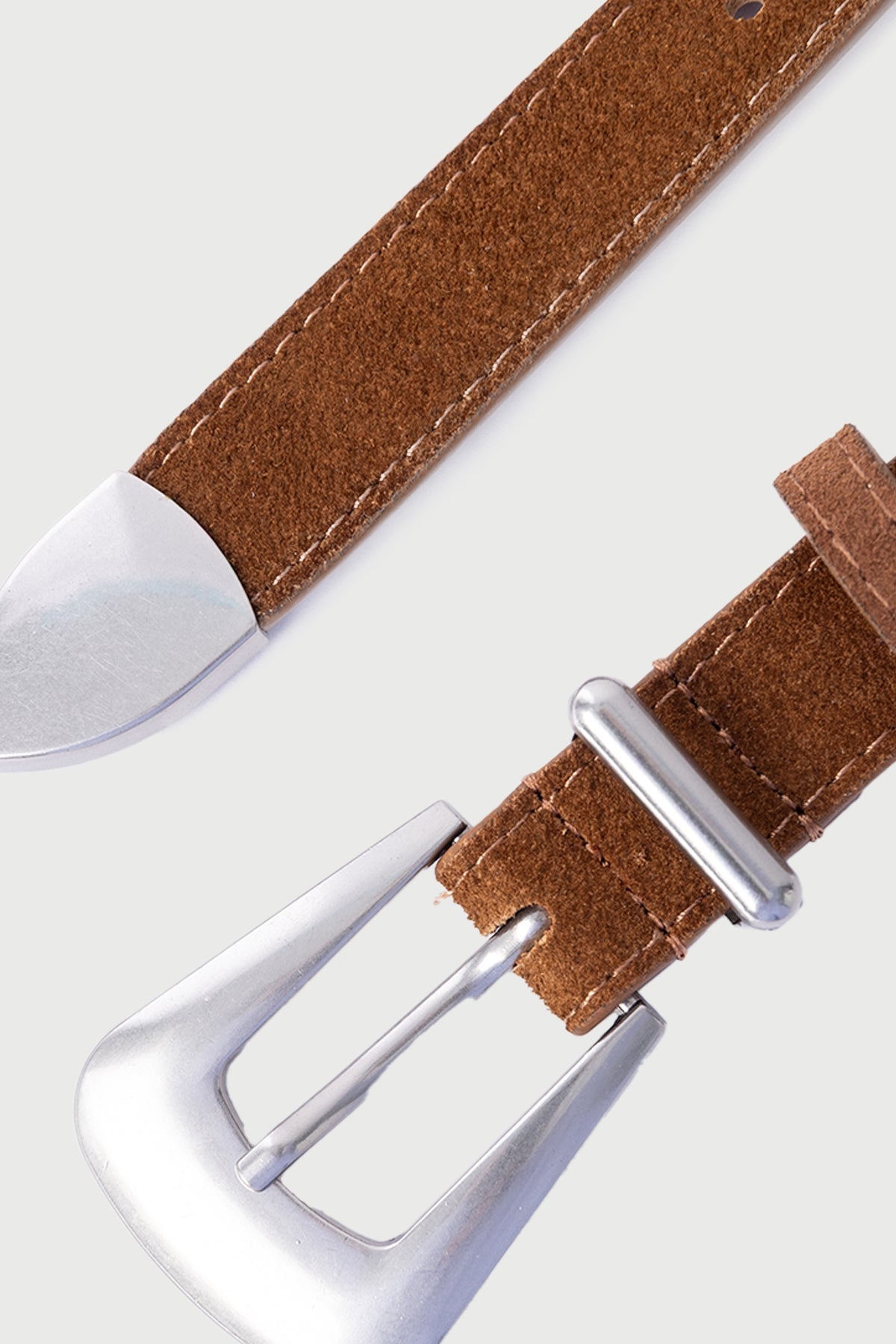 Perfect Stranger Jones Suede Belt Tan