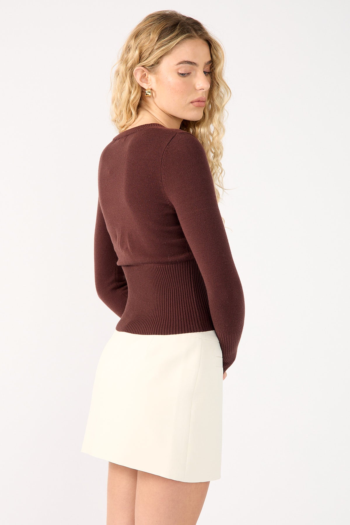 Perfect Stranger Lupa Mid Rise Skort Cream