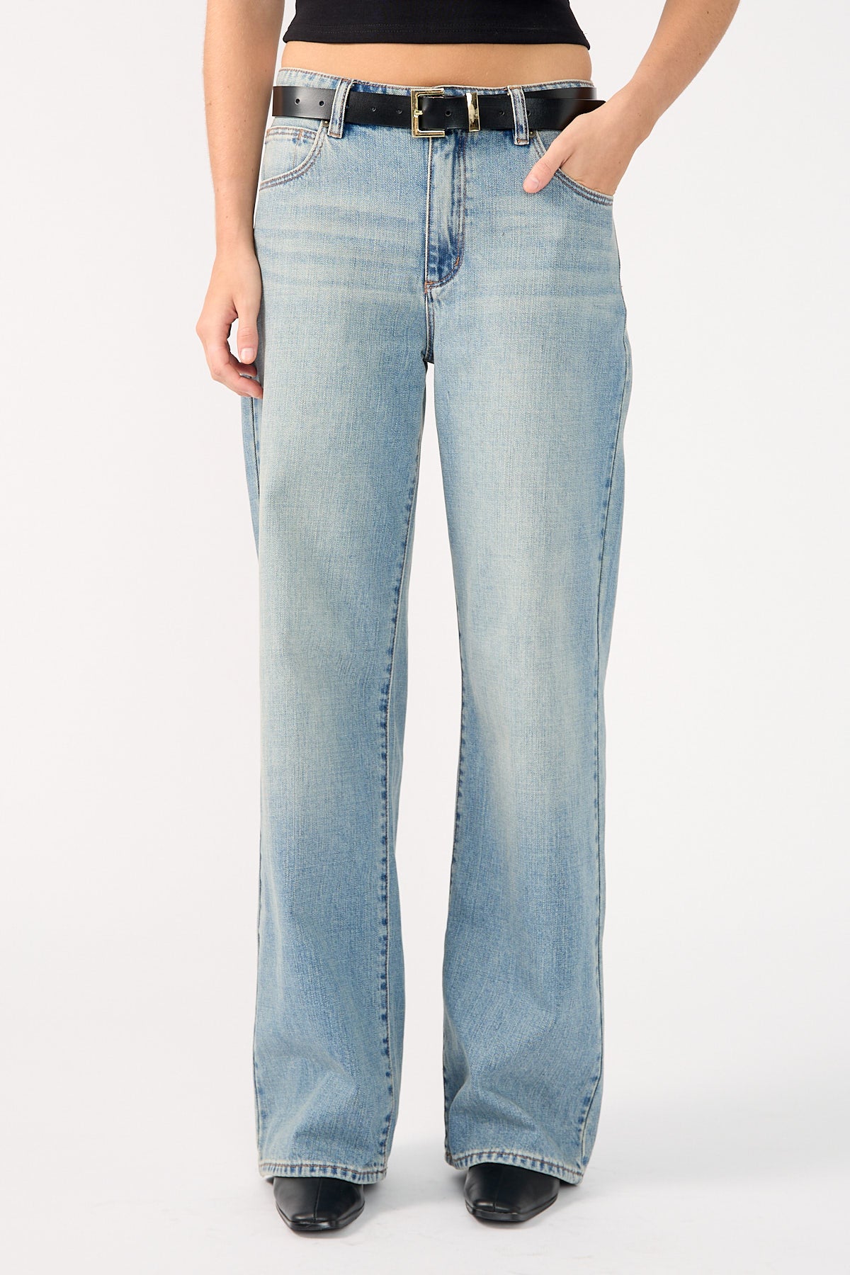 Abrand 95 Baggy Gisele Mid Blue Denim