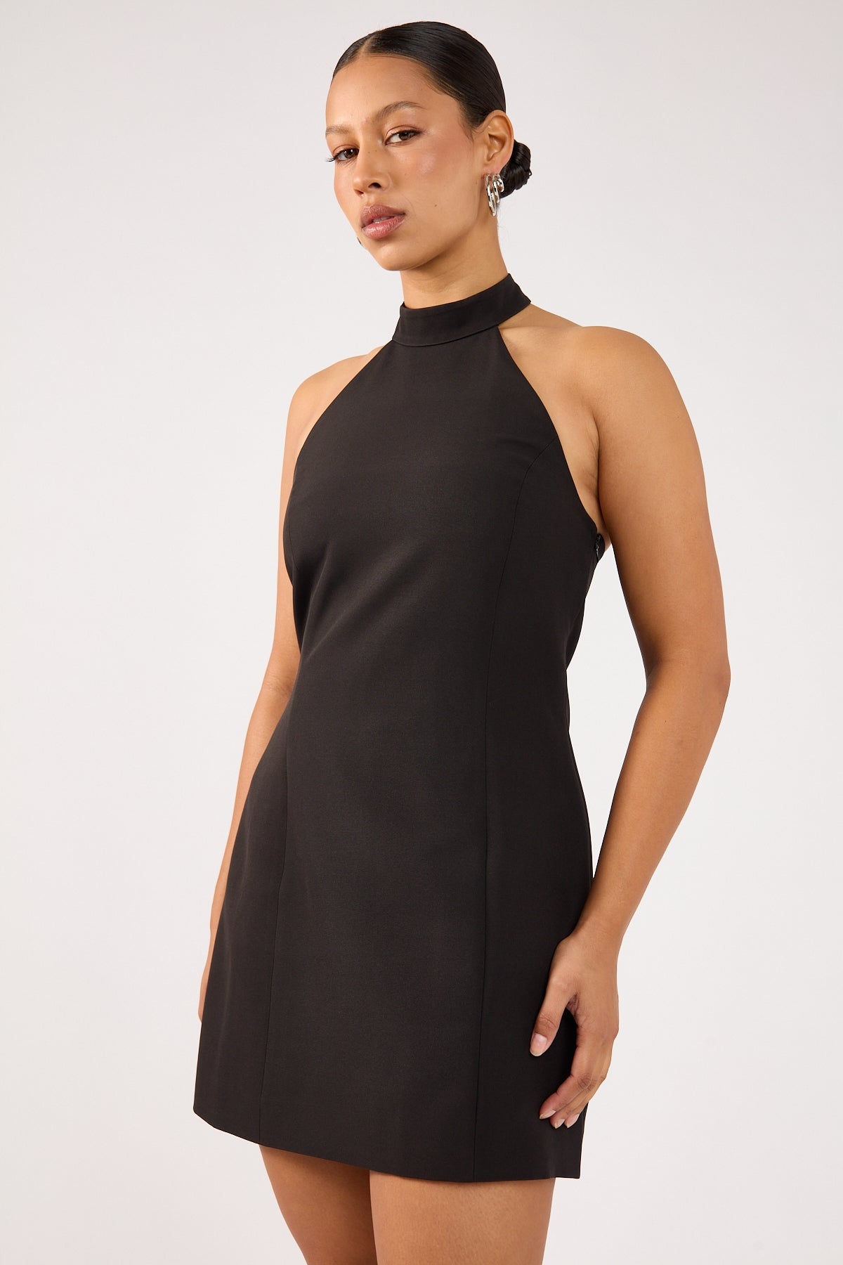 Perfect Stranger Beck Halter Dress Black