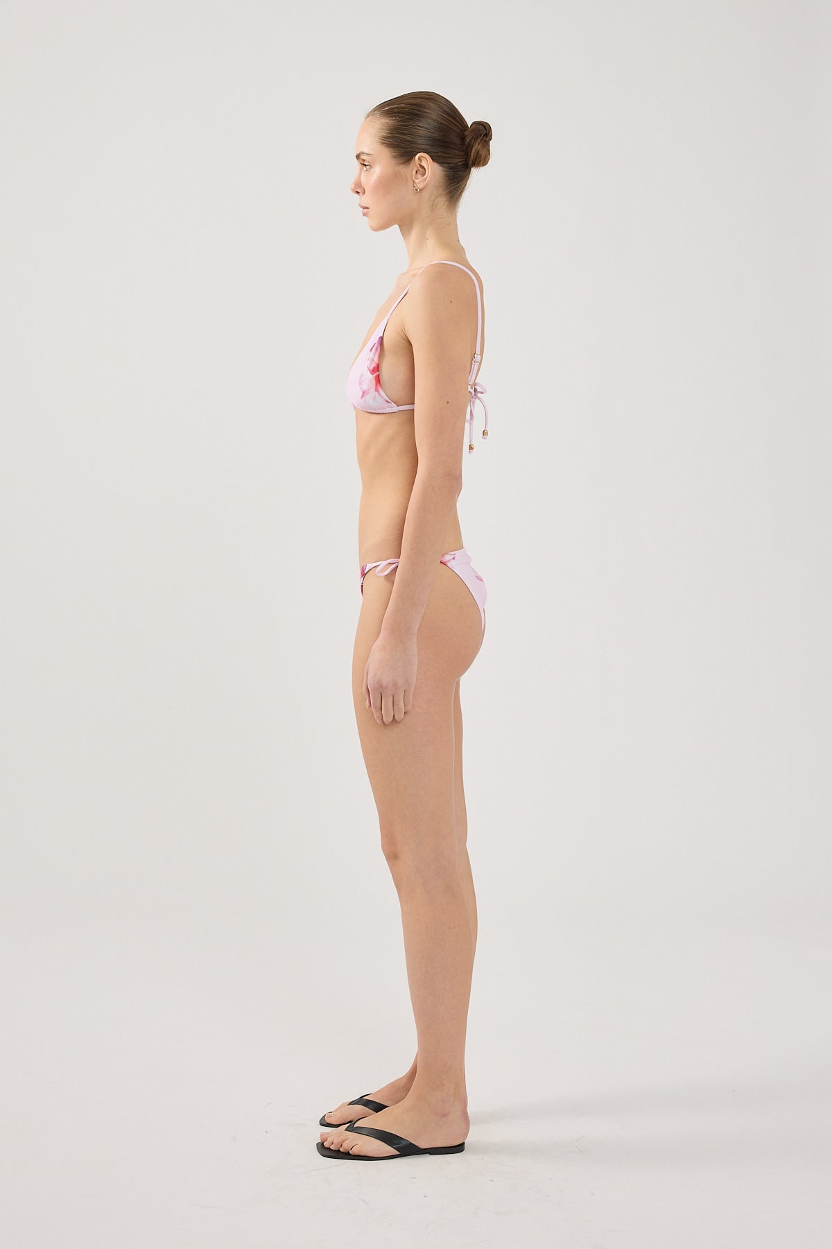 Perfect Stranger Zimi Flower Tie Bikini Top Pink