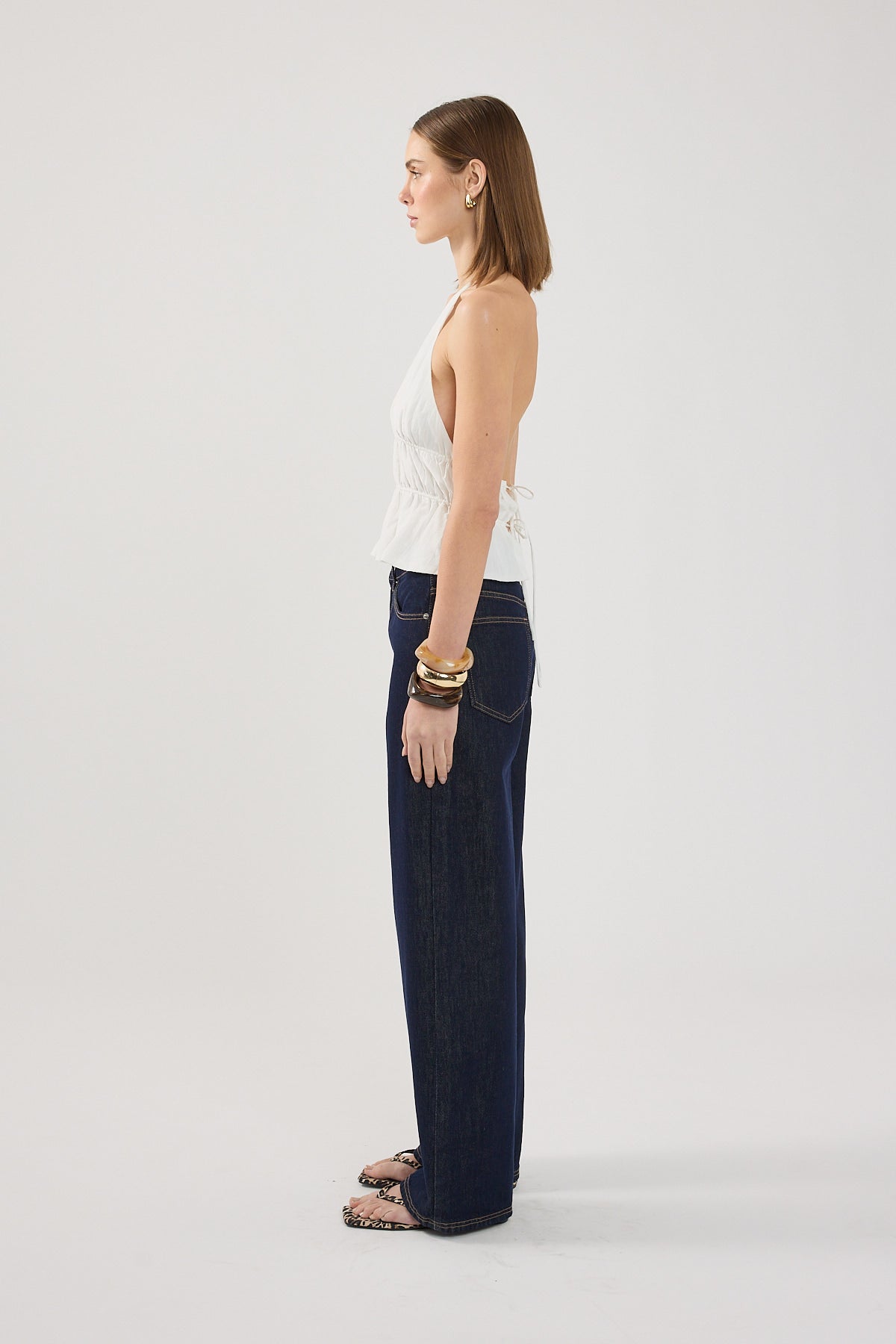 Perfect Stranger Immy Halter Top White