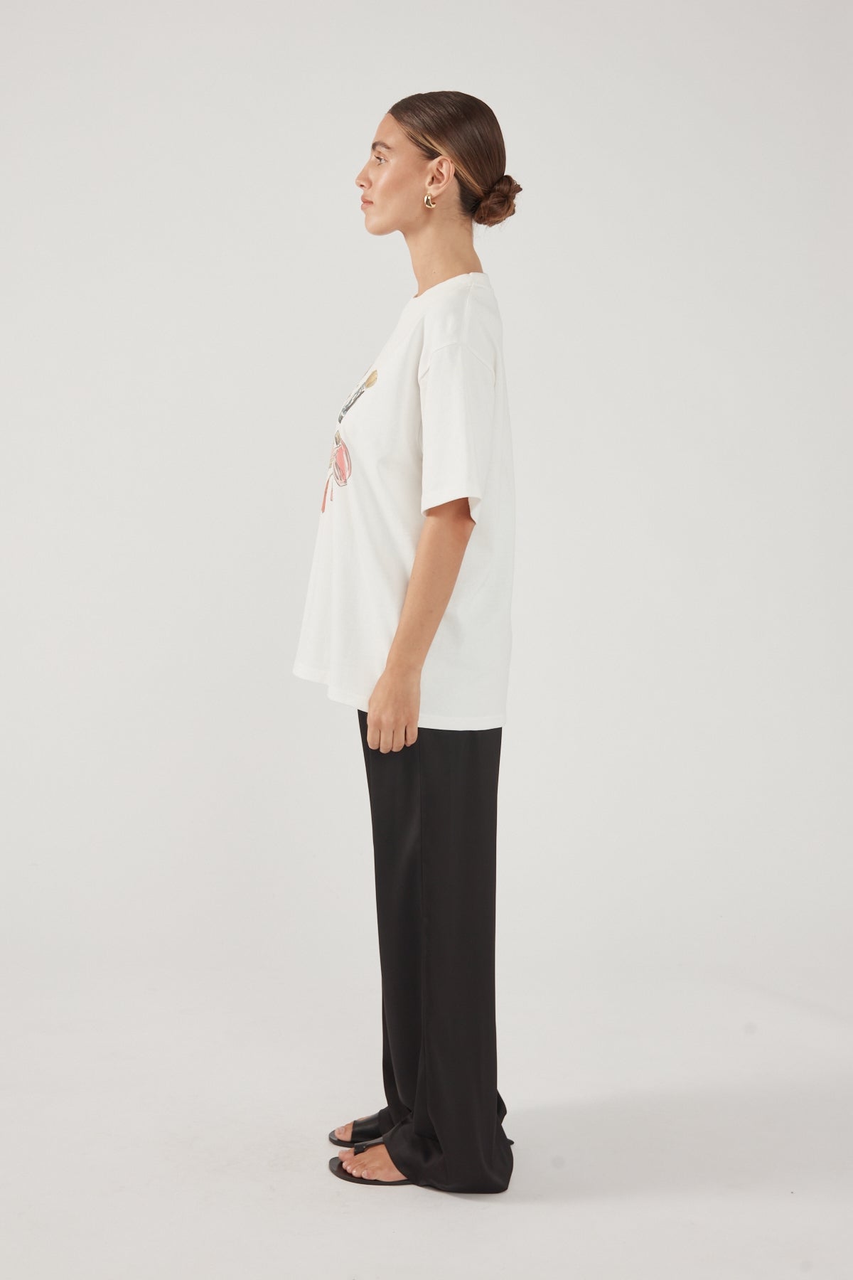 Perfect Stranger In My Bag Oversized T-Shirt White