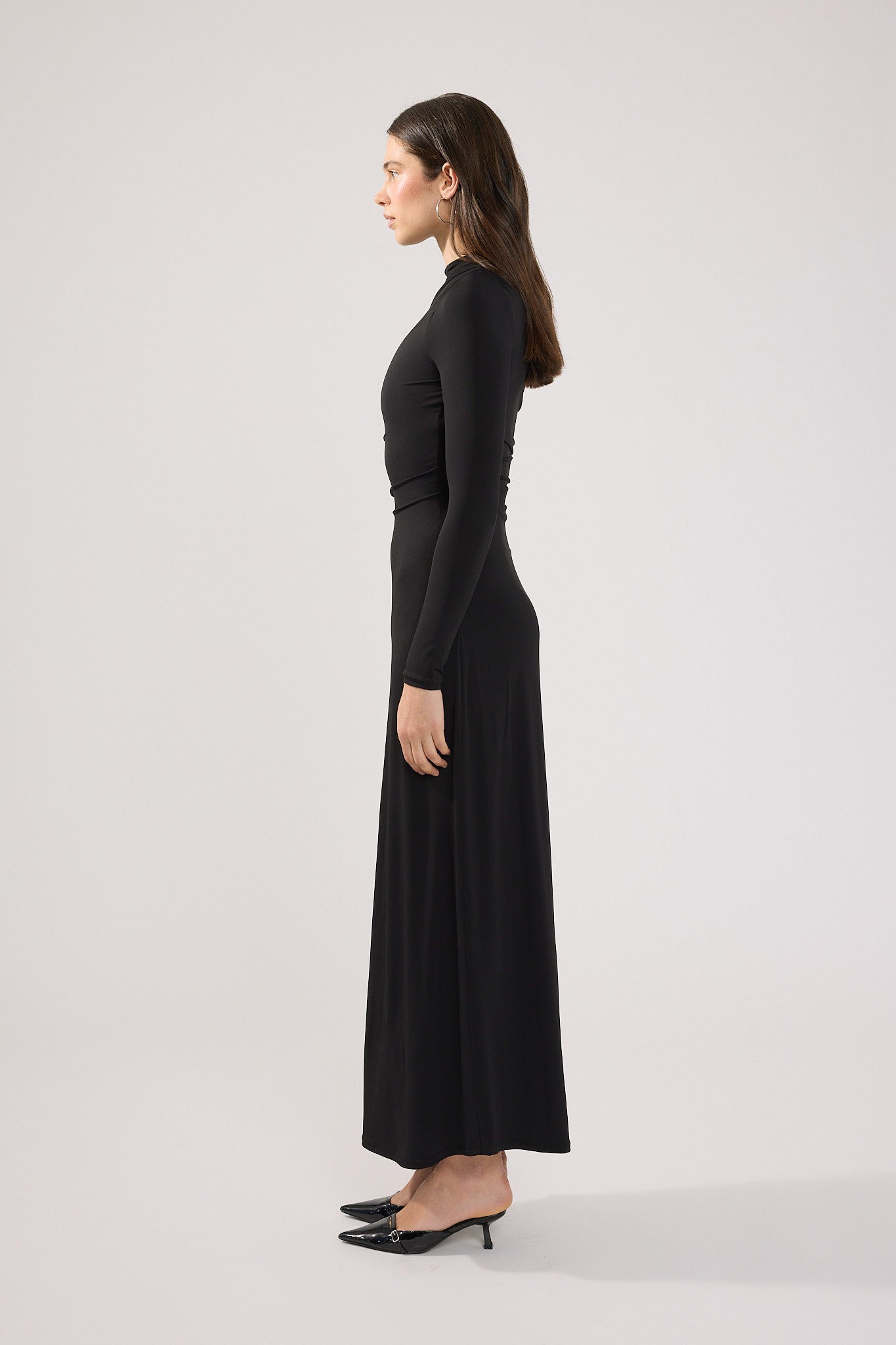 Perfect Stranger Rosie Long Sleeve Maxi Dress Black