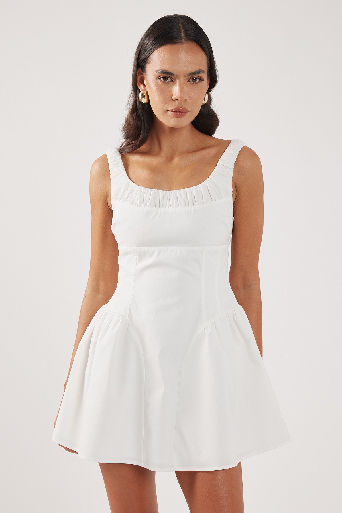 Perfect Stranger Gabrielle Corset Mini Dress White