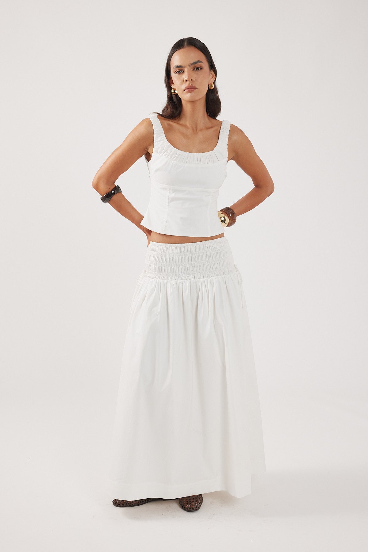 Perfect Stranger Gabrielle Corset Top White