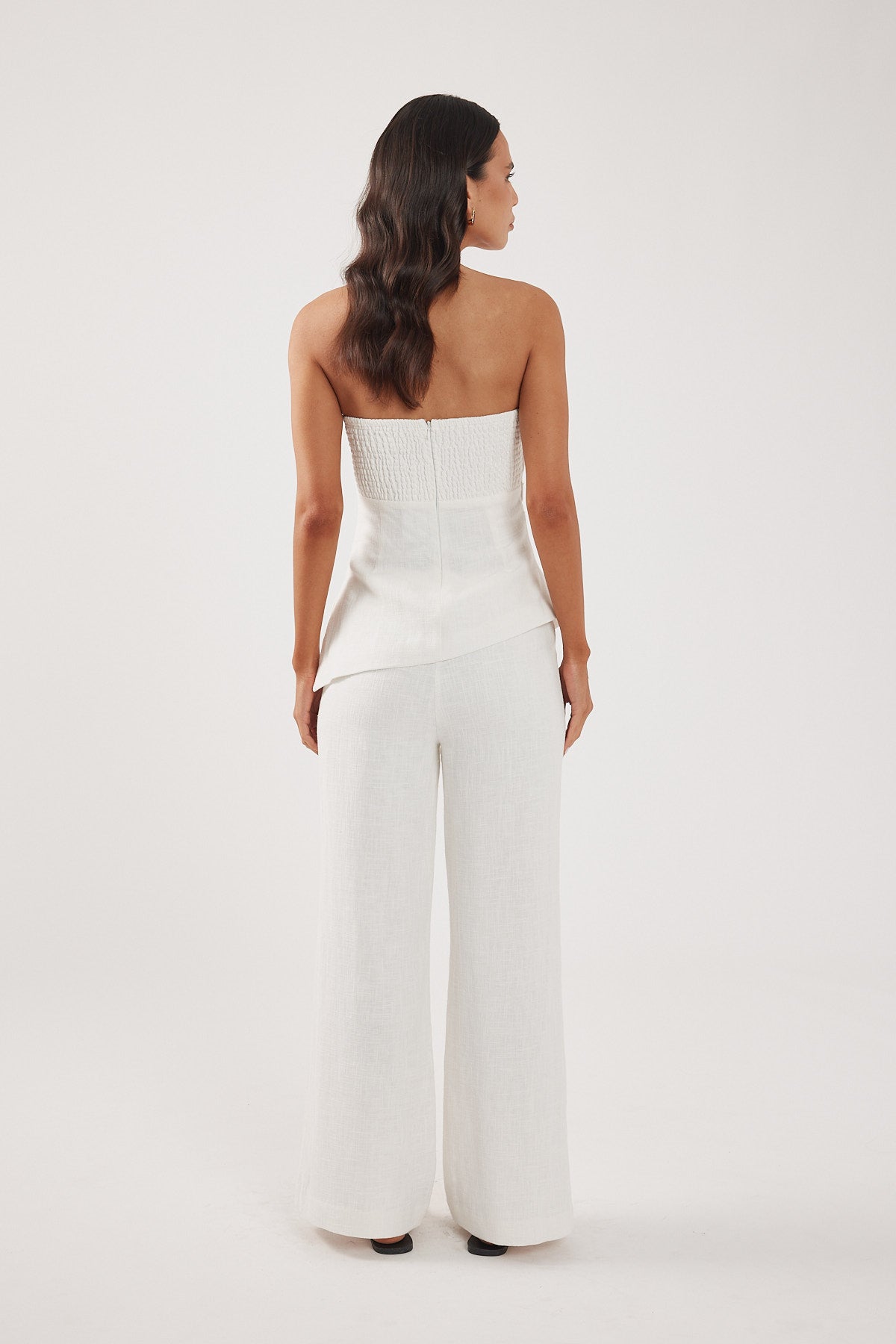 Perfect Stranger Marlo Mid Rise Menorca Pant White