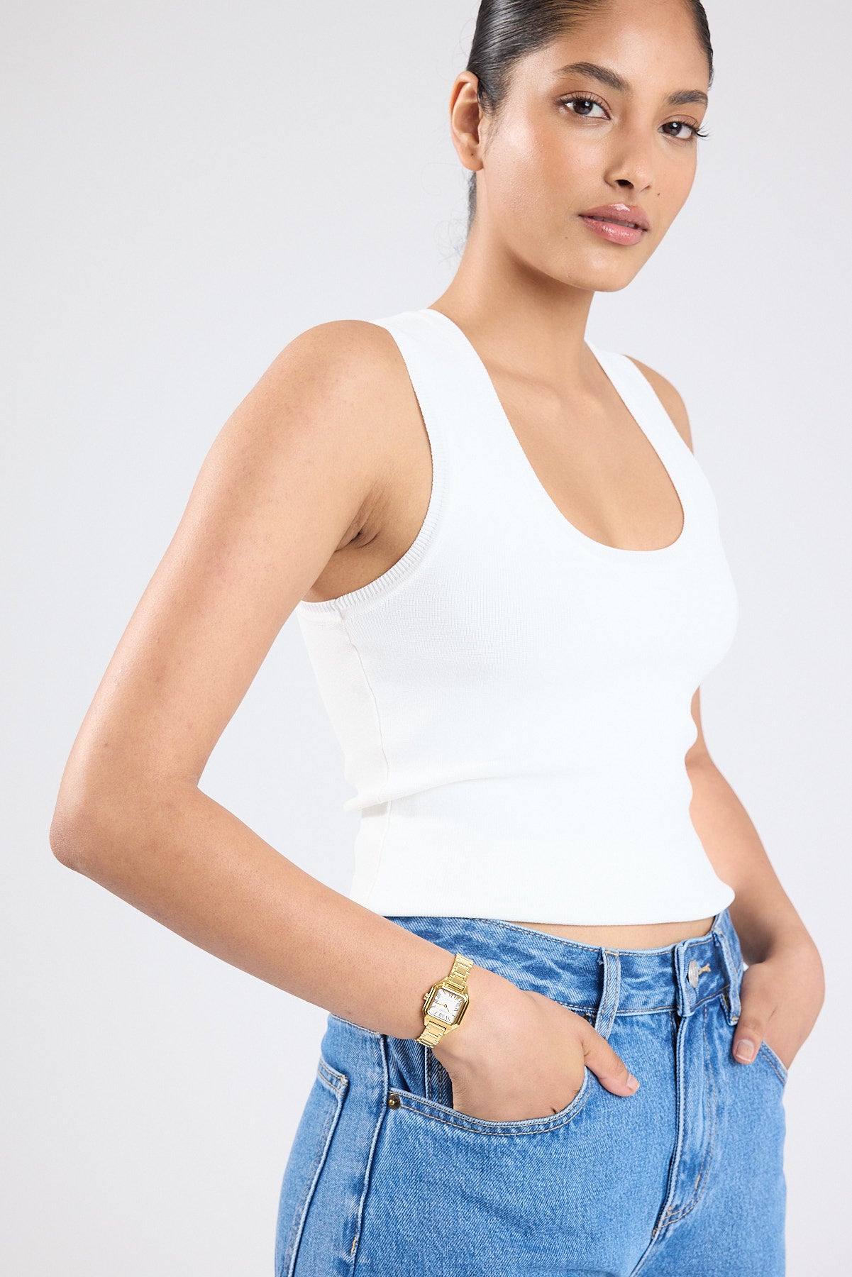 Cendre Hugo Watch Gold/White