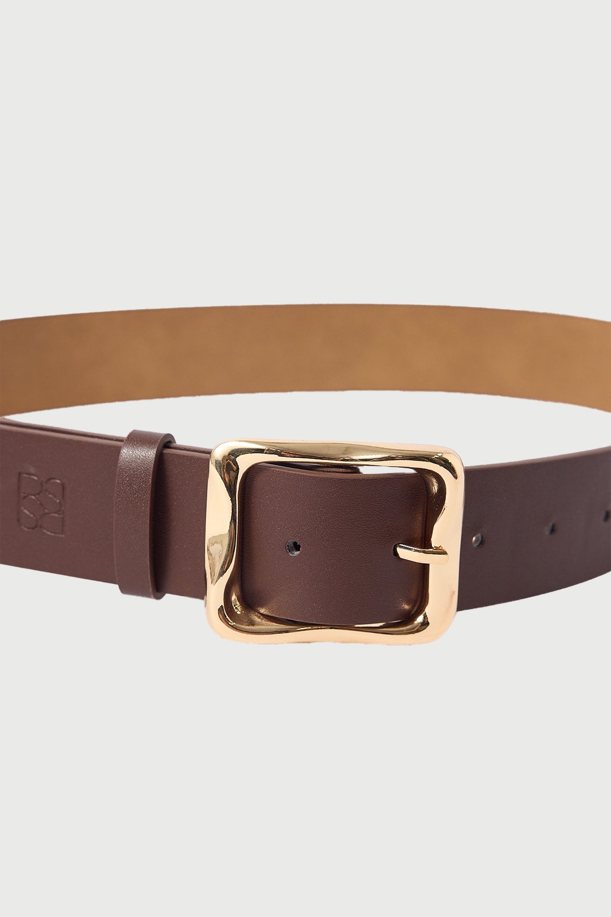 Perfect Stranger Enola Buckle Belt Brown