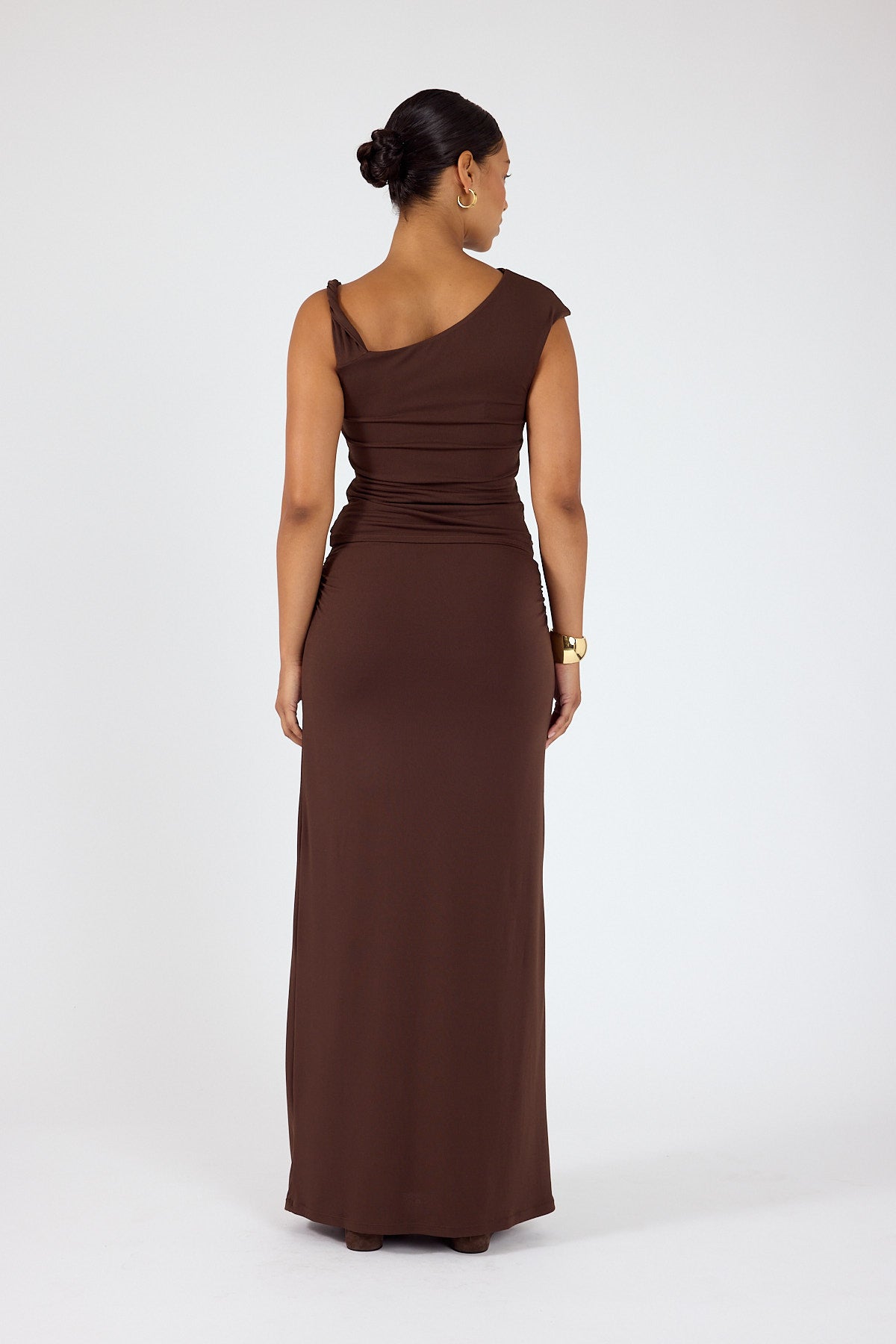 Perfect Stranger Dorian Maxi Skirt Brown