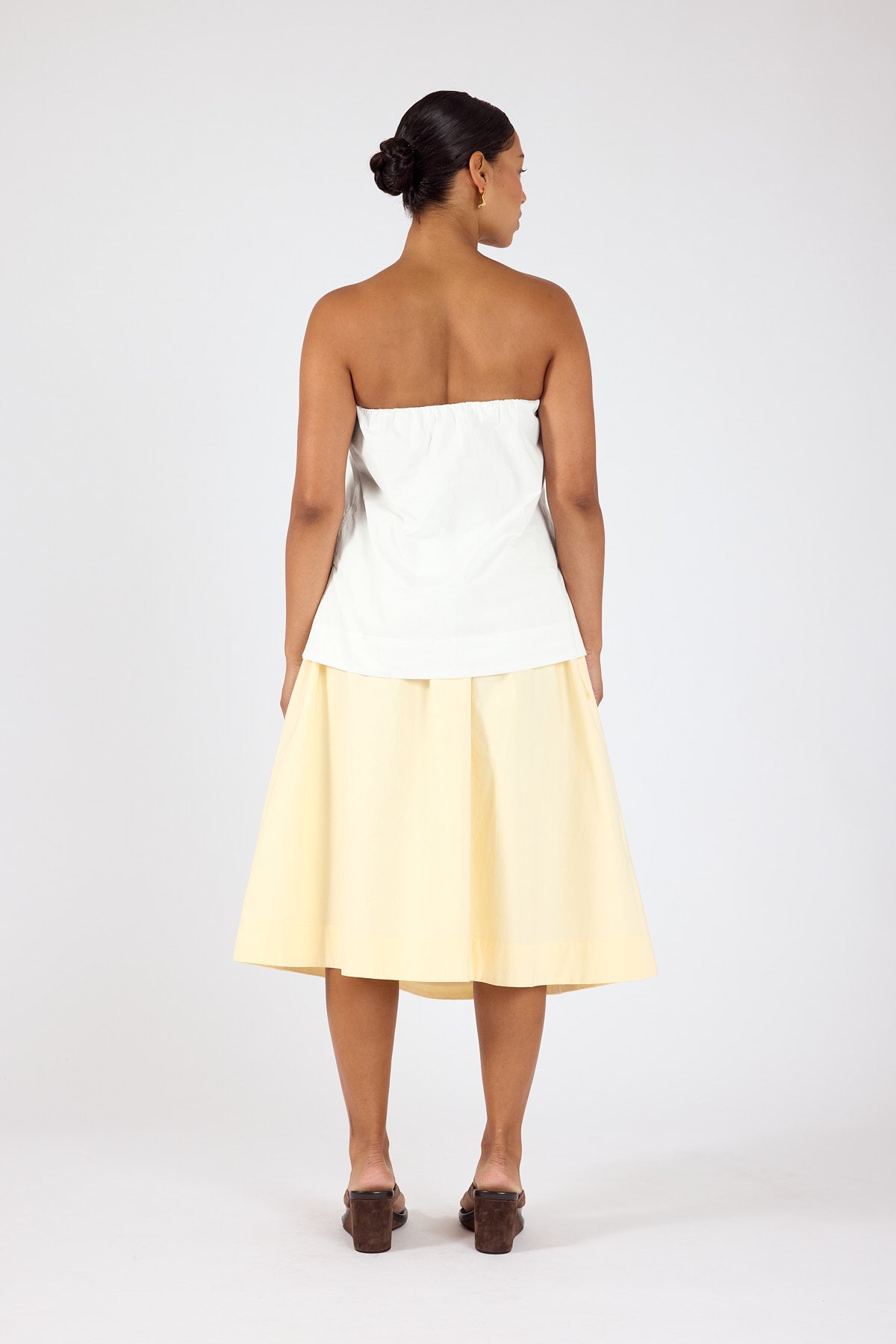 Perfect Stranger Penelope Midi Skirt Yellow