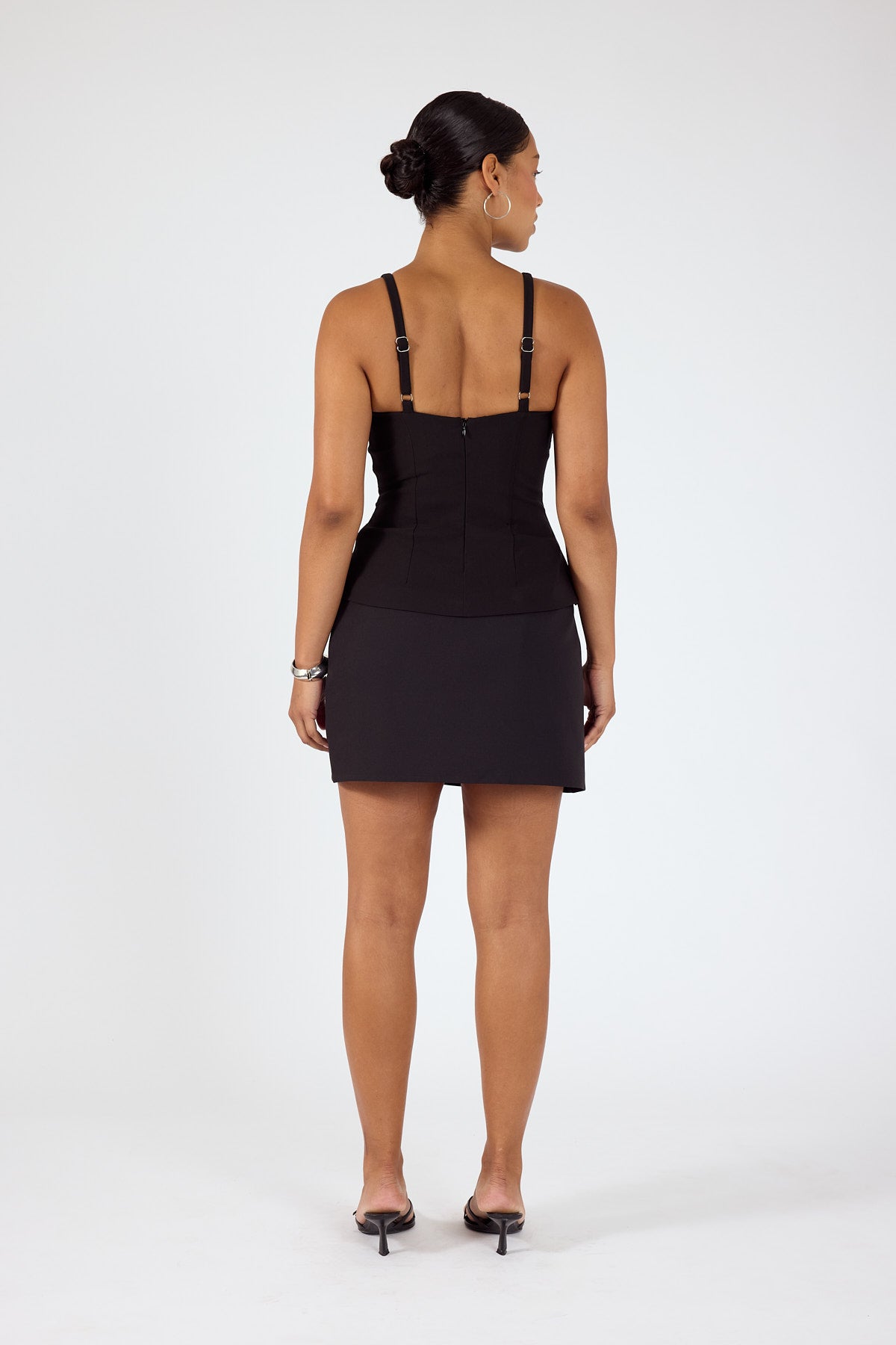 Perfect Stranger Nico Split High Rise Skort Black