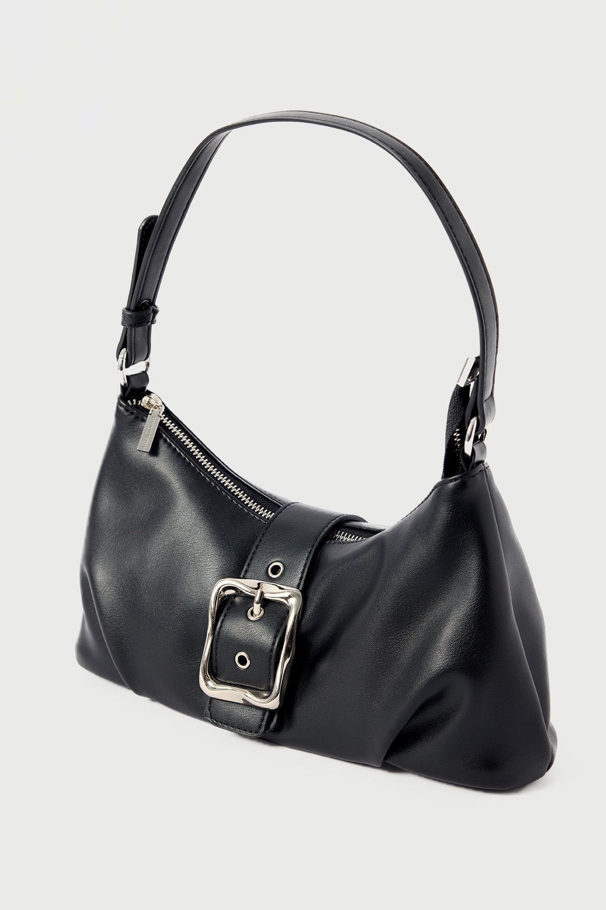 Perfect Stranger Enola Buckle Shoulder Bag Black
