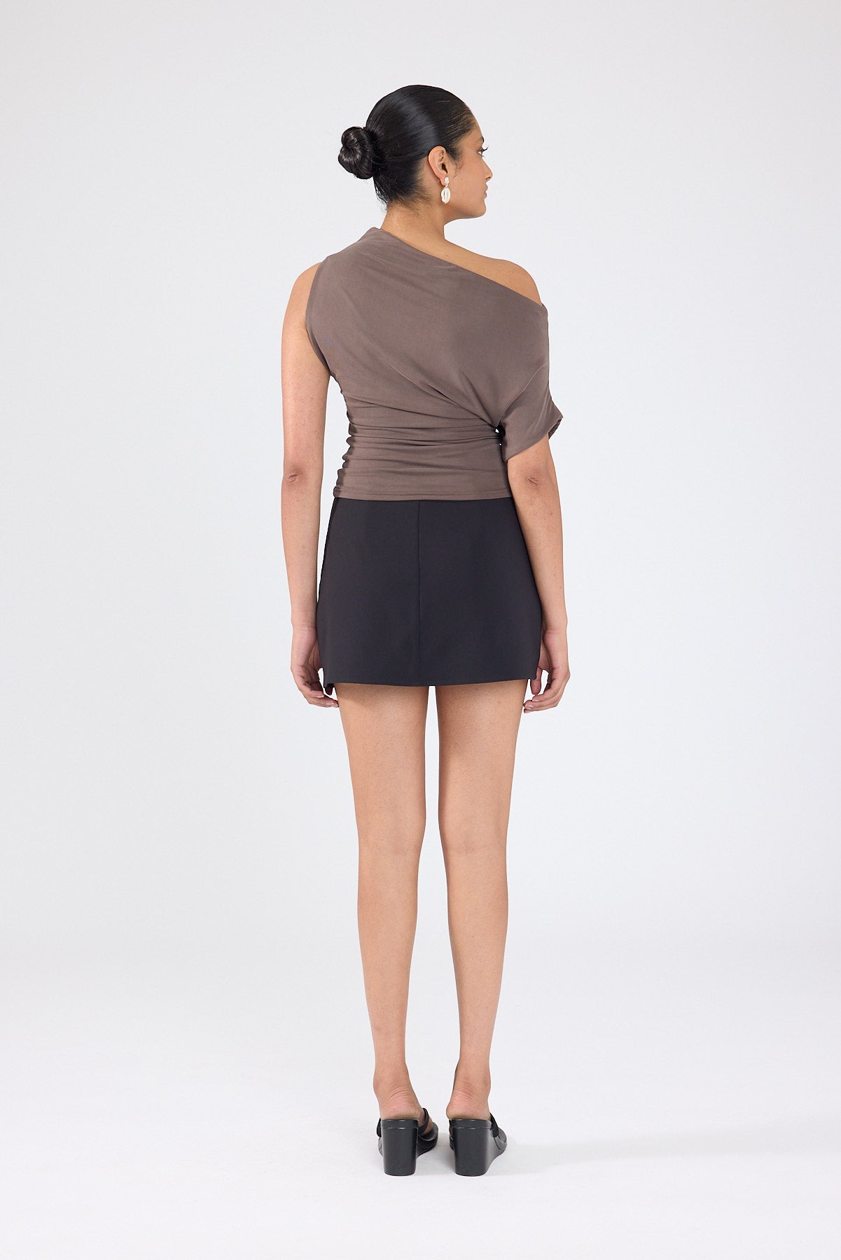 Perfect Stranger Ashton High Rise Skort Black