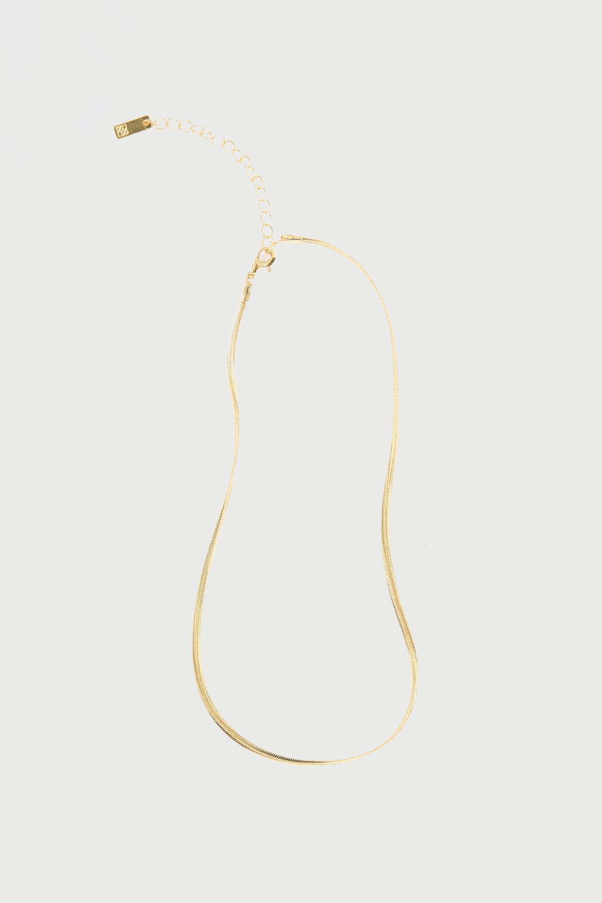 Perfect Stranger Zane Snake Chain Necklace 18K Gold Plated