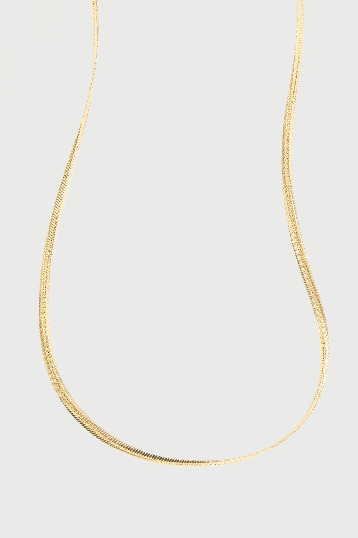 Perfect Stranger Zane Snake Chain Necklace 18K Gold Plated