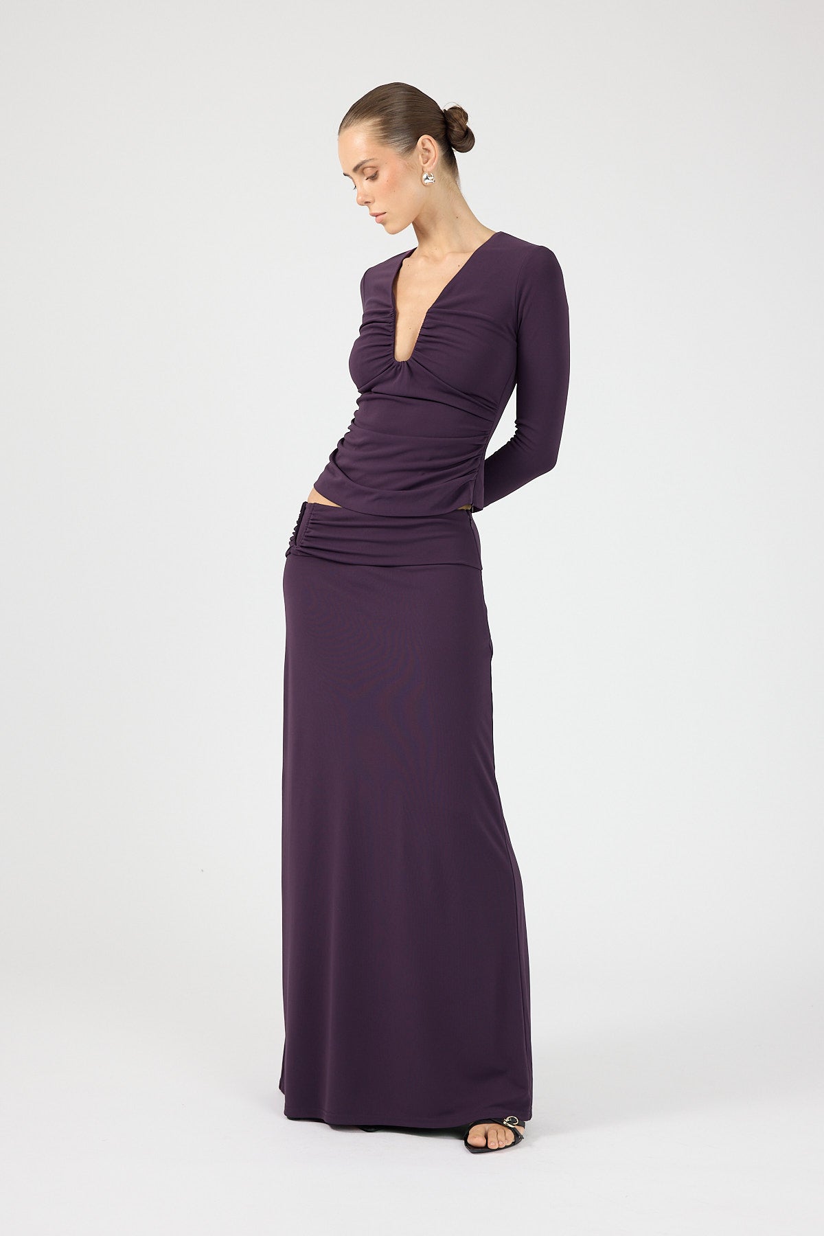 Perfect Stranger Vienna Maxi Skirt Purple