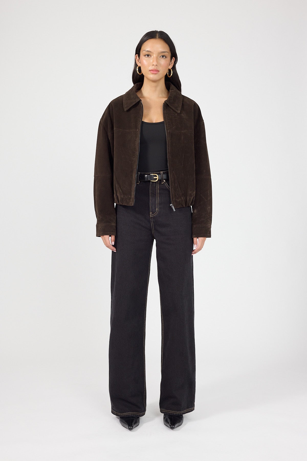 Perfect Stranger High Rise Wide Leg 2.0 Jean Washed Black