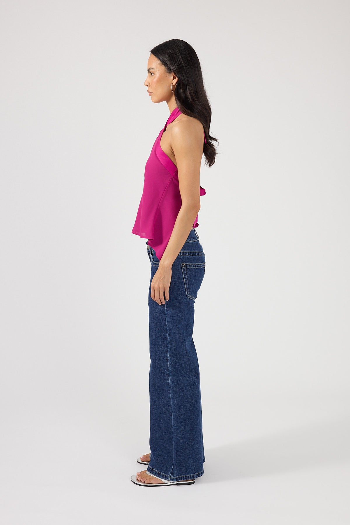 Perfect Stranger Lyra Halter Top Magenta