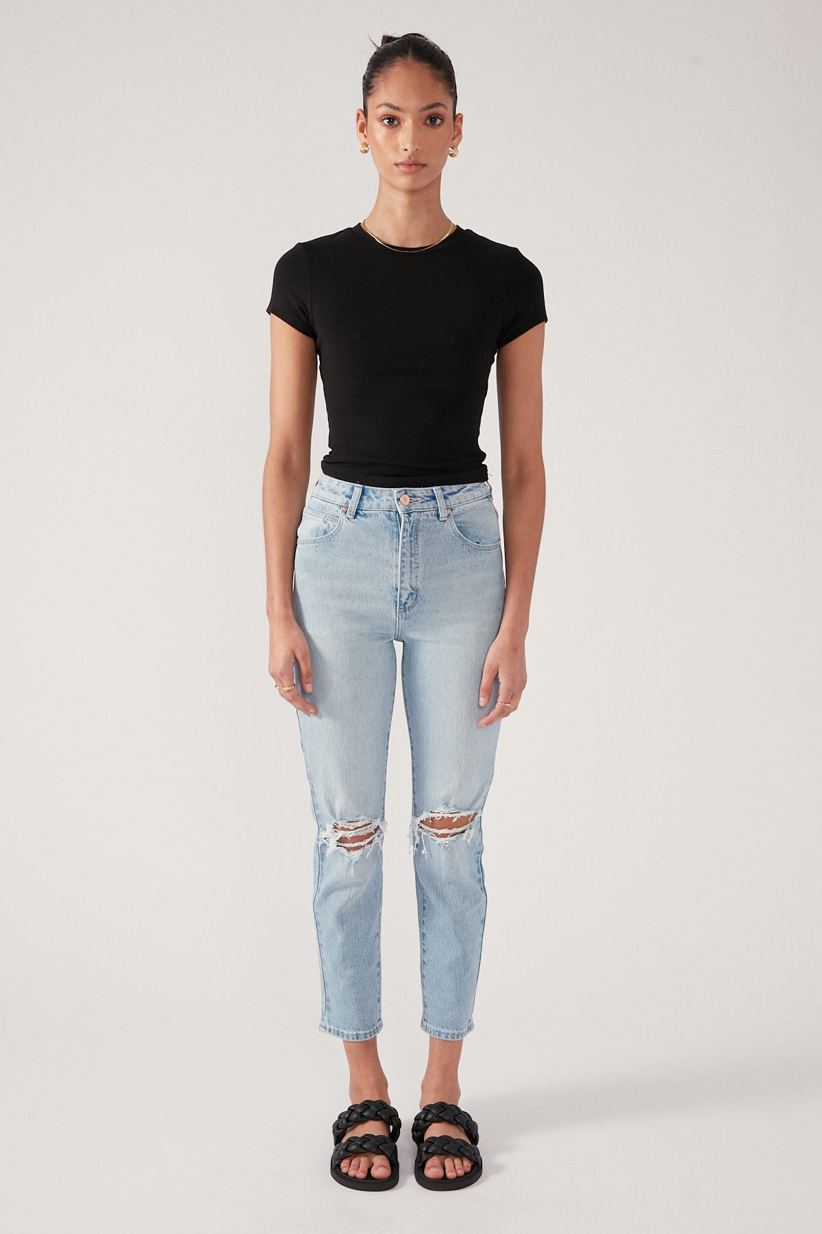 Abrand A 94 High Waisted Slim Jean Gina Rip