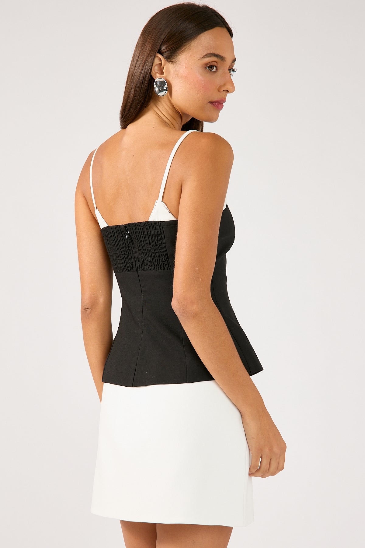 Perfect Stranger Luca Split Mini Skirt White