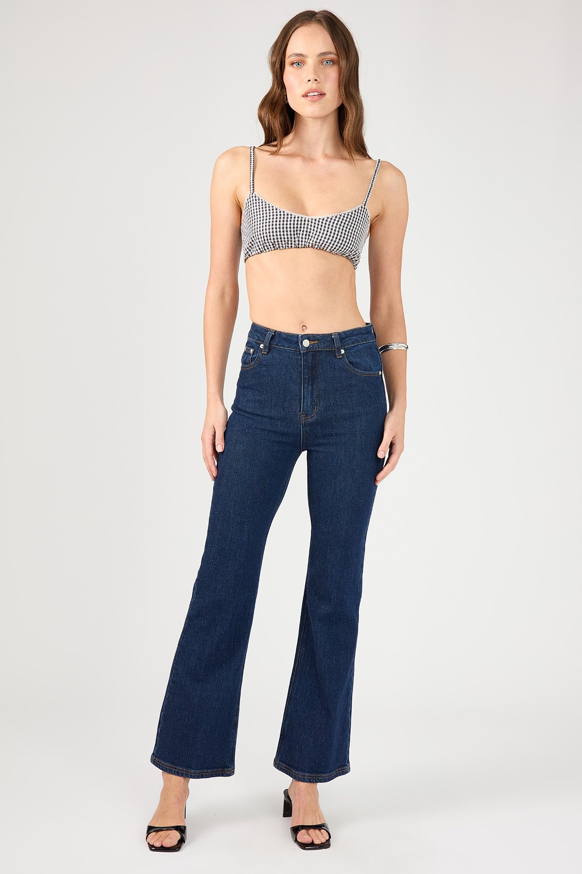 Perfect Stranger Garden Party Bralette Black Print