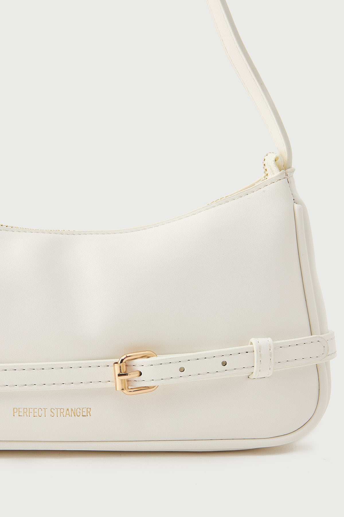 Perfect Stranger Selene Mini Buckle Handbag White