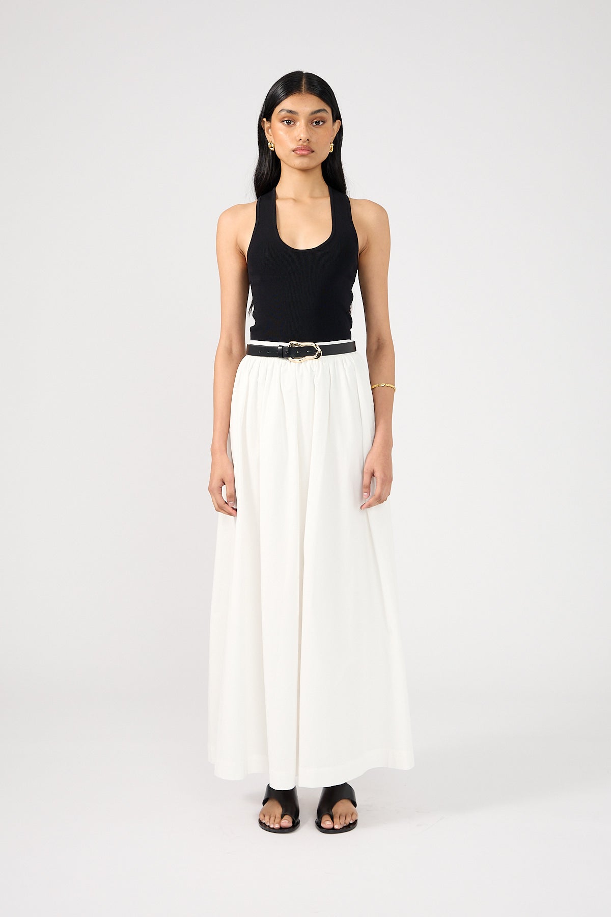 Perfect Stranger Isley Maxi Skirt White