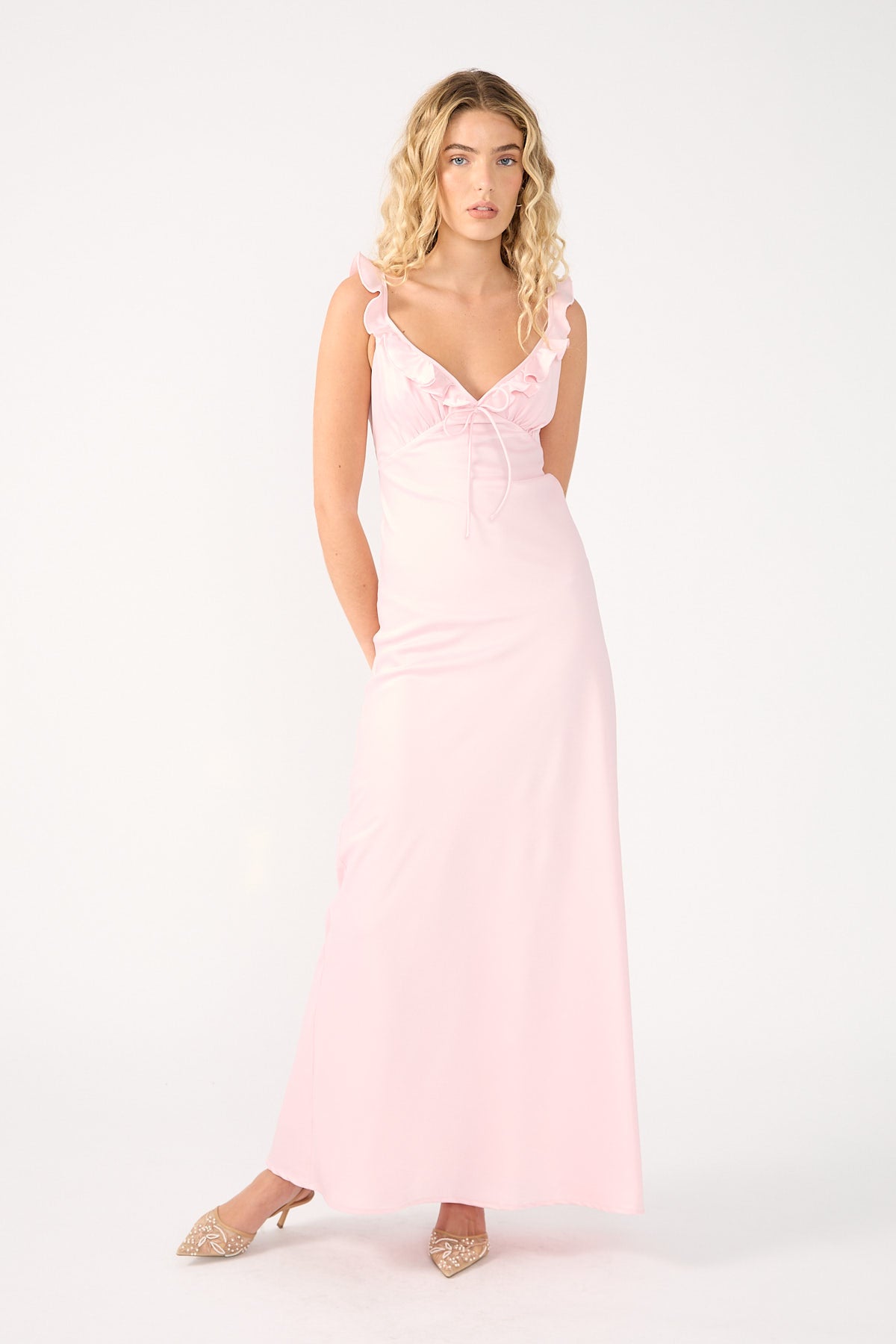 Perfect Stranger Floretta Maxi Dress Pink