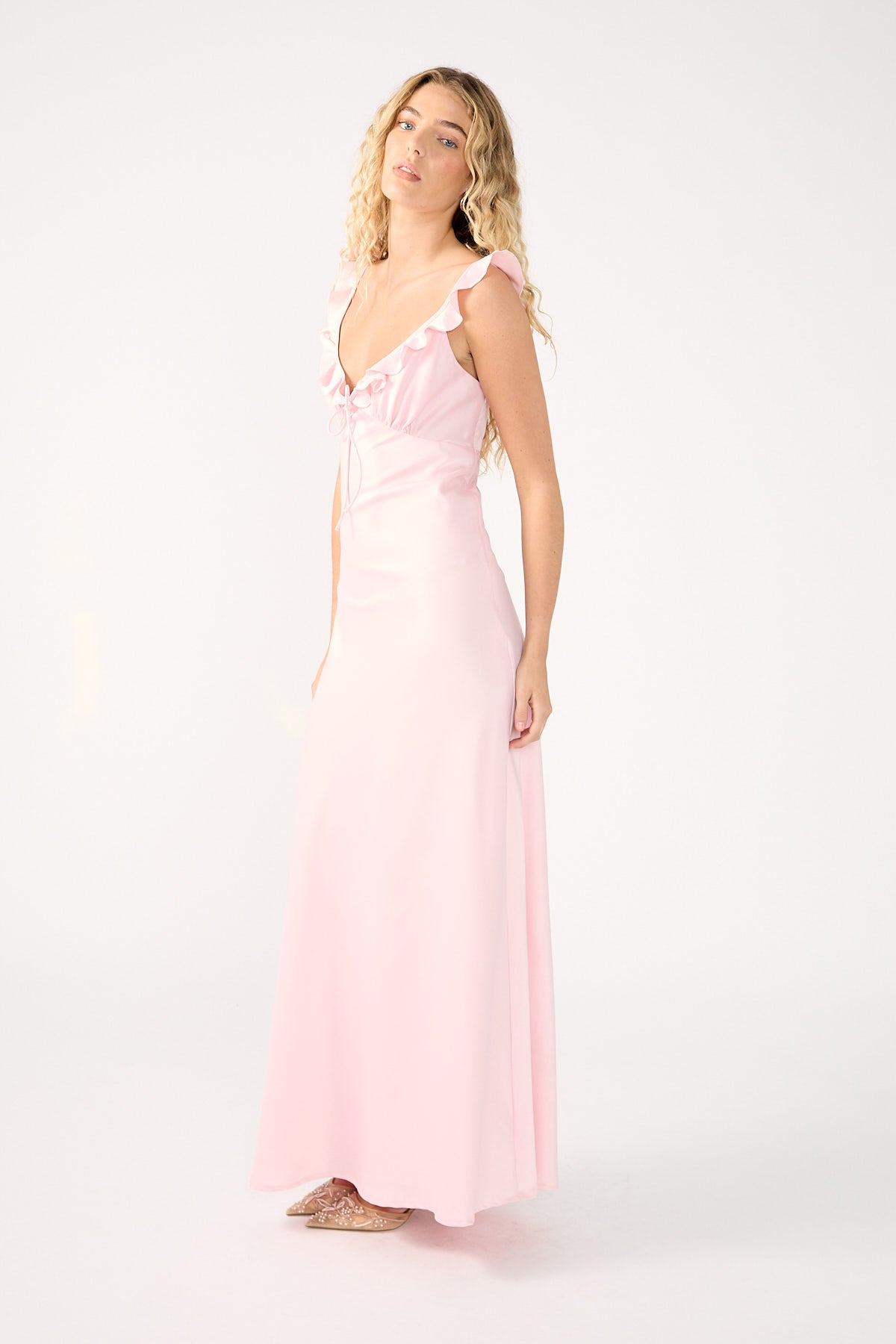 Perfect Stranger Floretta Maxi Dress Pink