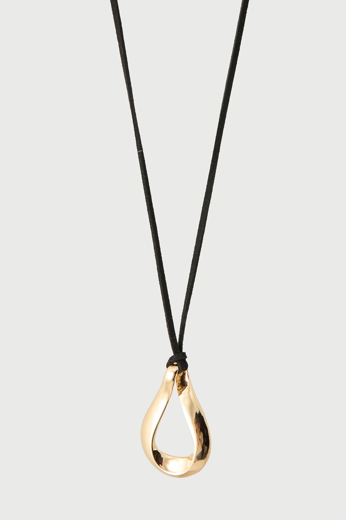 Perfect Stranger Twist Pendant Necklace Gold