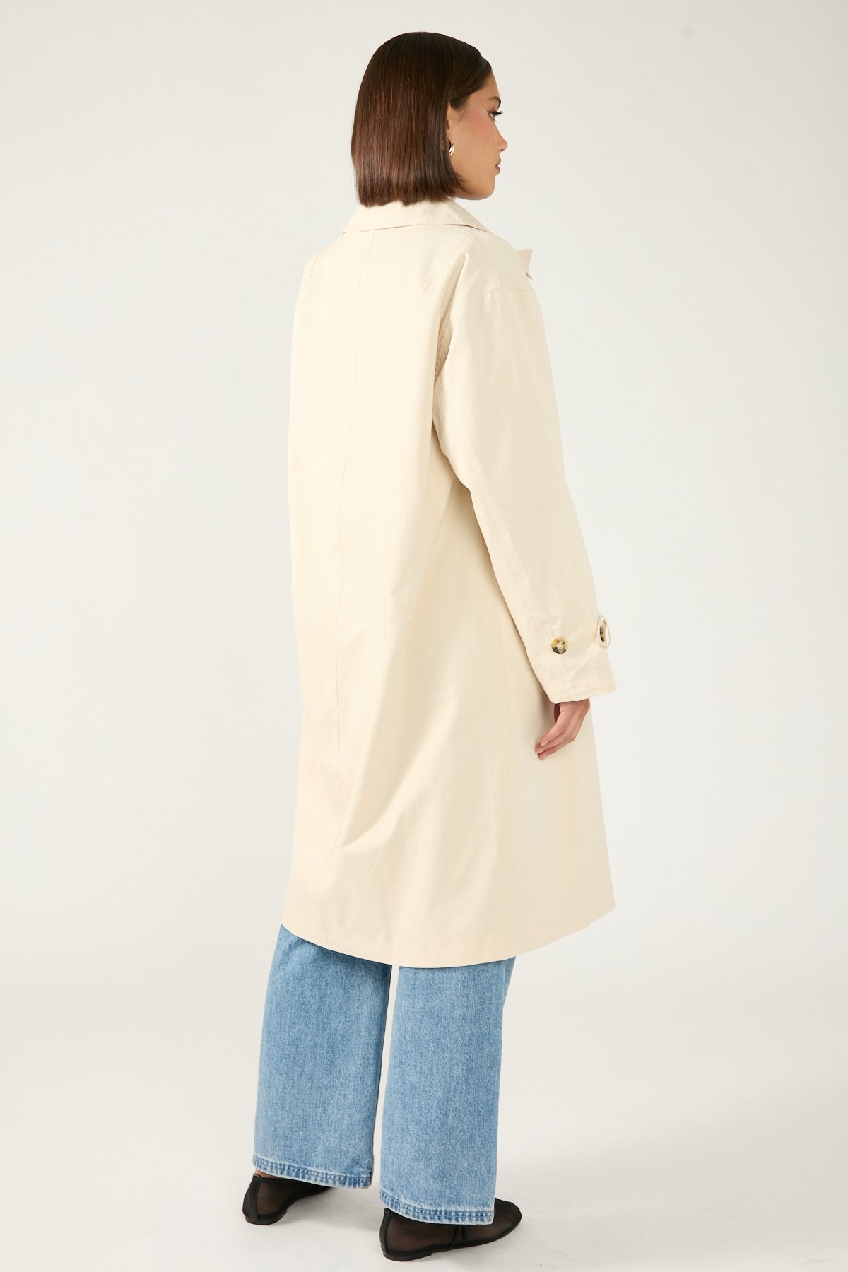 Perfect Stranger London Collar Trench Coat Stone