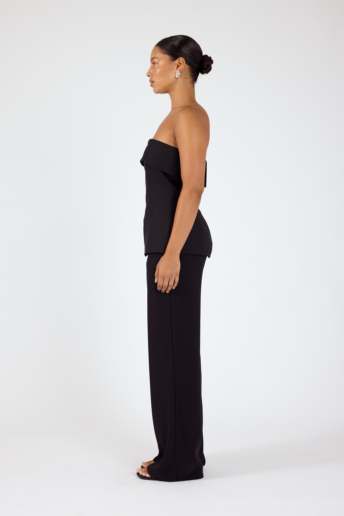 Perfect Stranger Luca Strapless Long Line Top Black