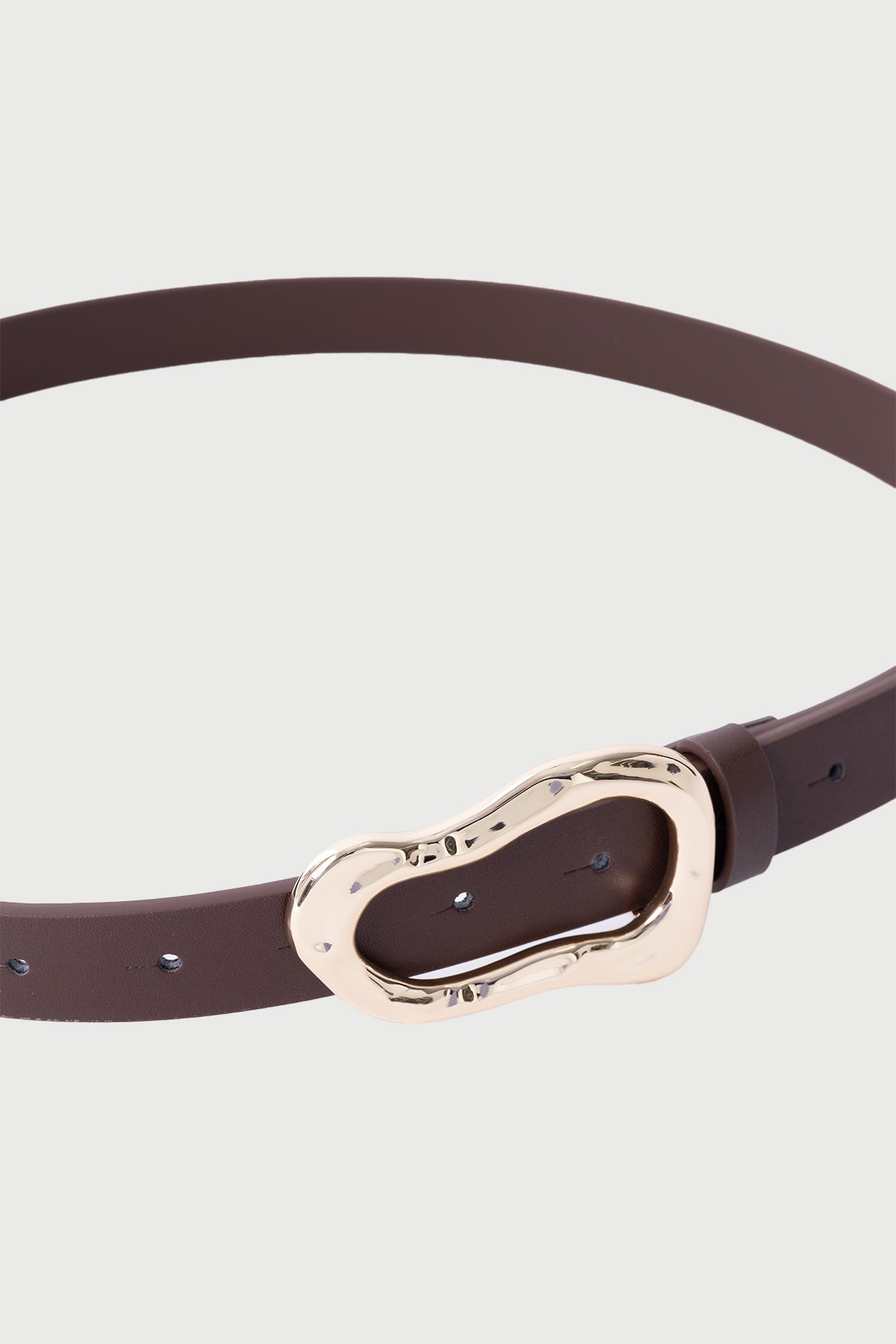 Perfect Stranger Golden Wave Belt Chocolate