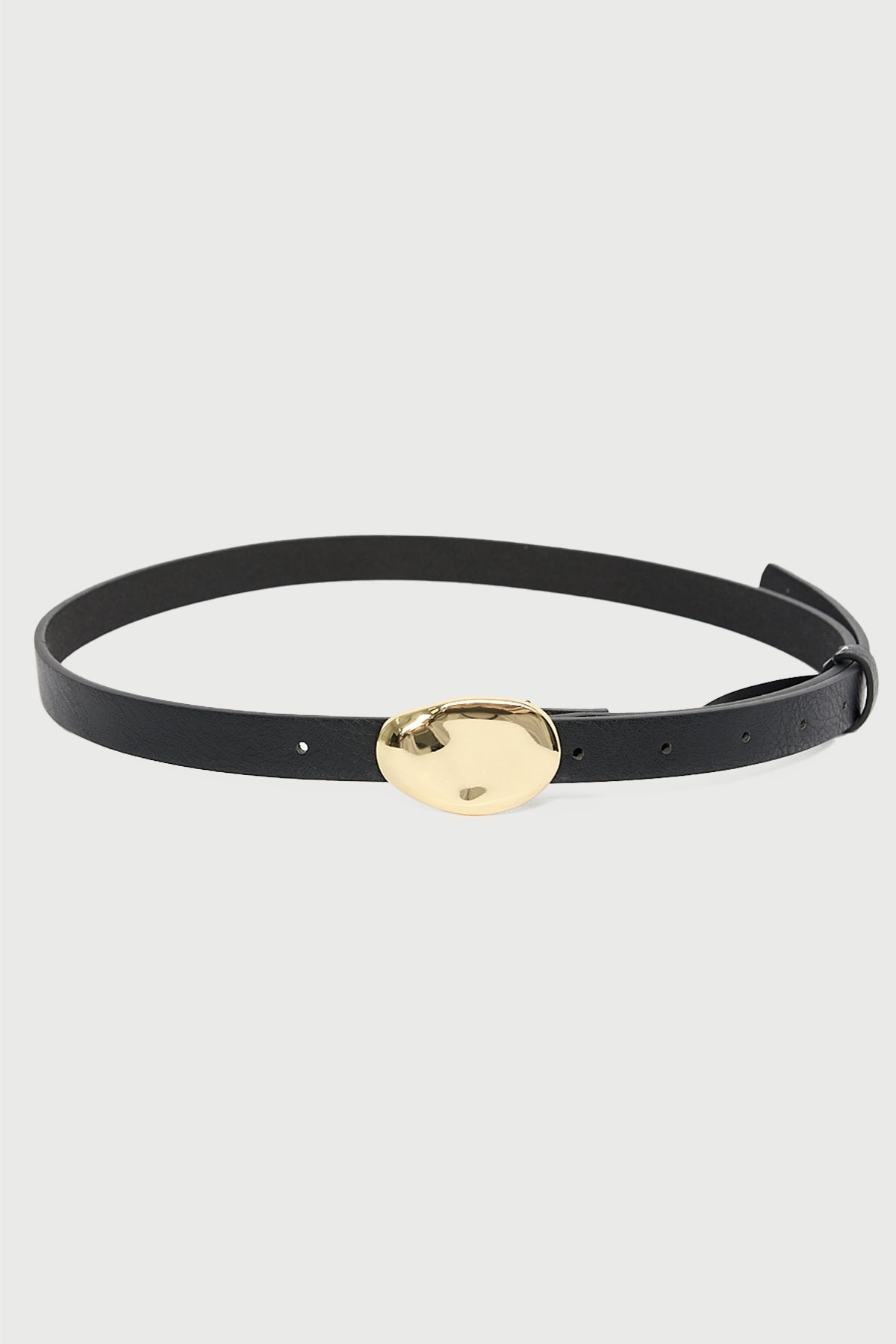 Perfect Stranger Doren Skinny Belt Black