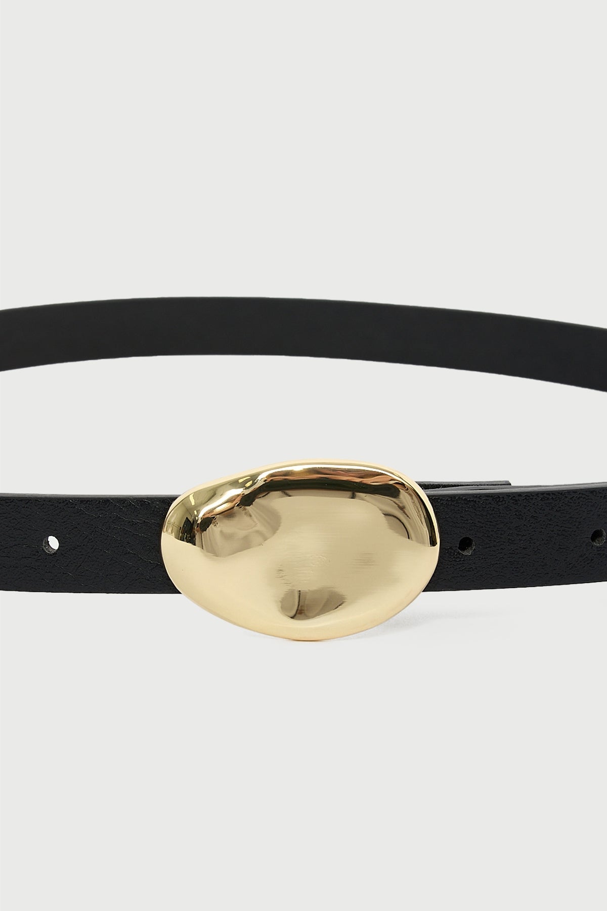 Perfect Stranger Doren Skinny Belt Black