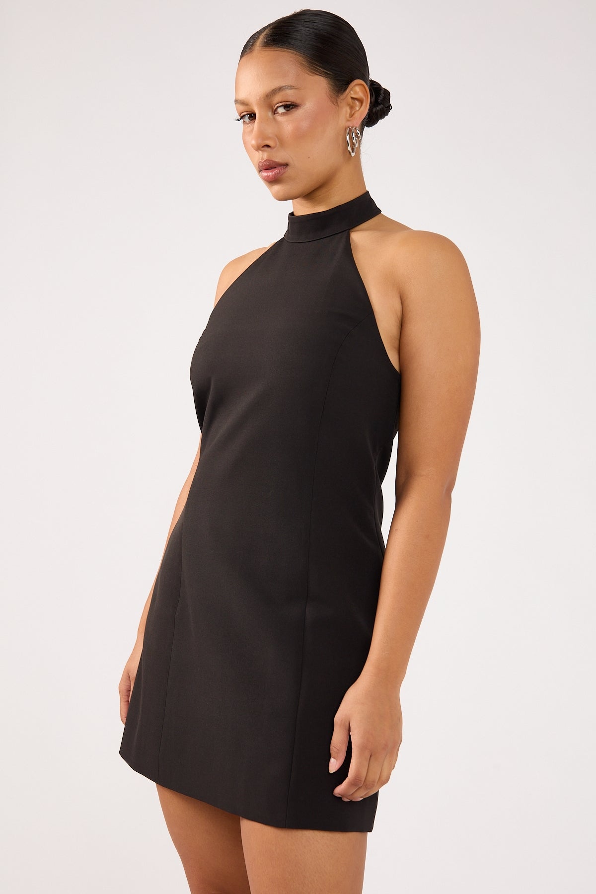 Perfect Stranger Beck Halter Dress Black