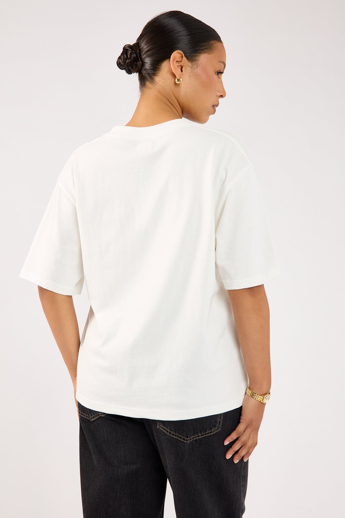 Perfect Stranger Monogram Oversized Tee White