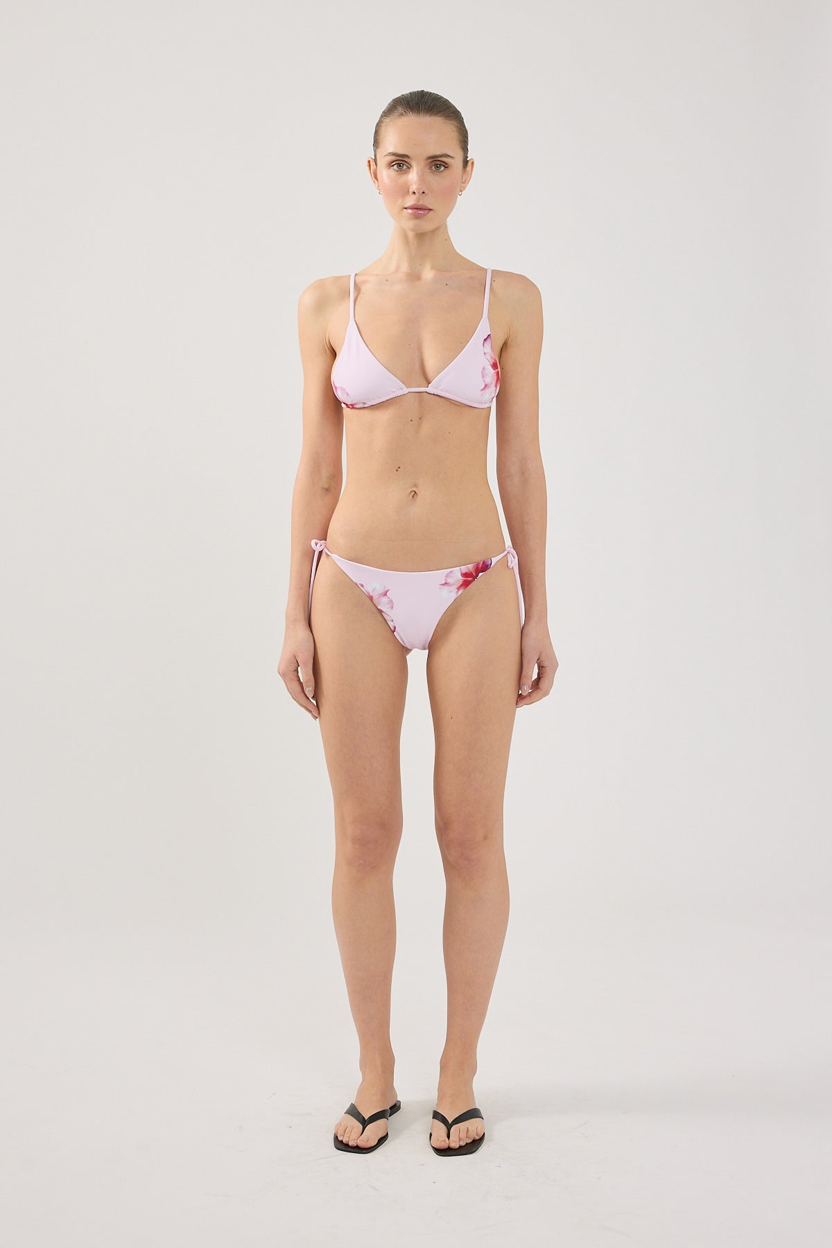 Perfect Stranger Zimi Flower Tie Bikini Bottom Pink