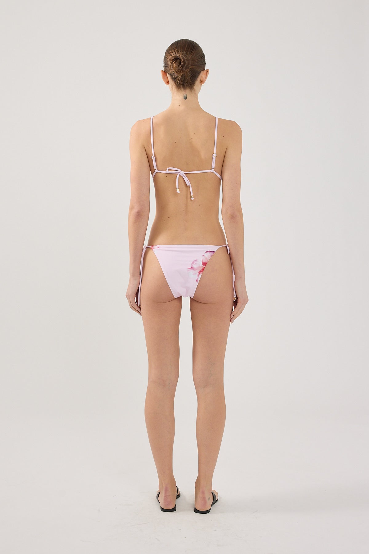 Perfect Stranger Zimi Flower Tie Bikini Bottom Pink