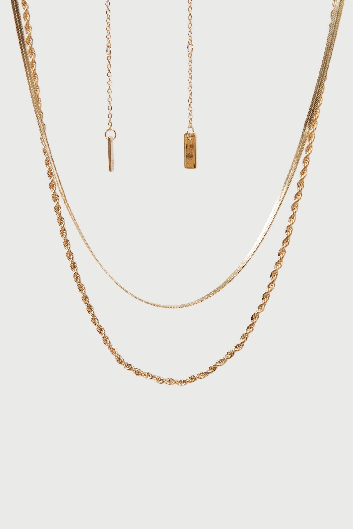 Perfect Stranger Twist Snake Chain Plated Necklace Pack 18K Gold Plated