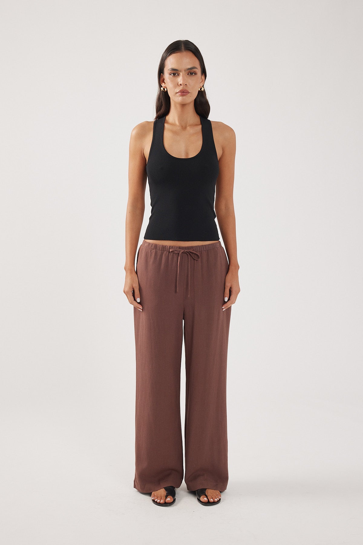Perfect Stranger Majorca Elastic Pant Brown