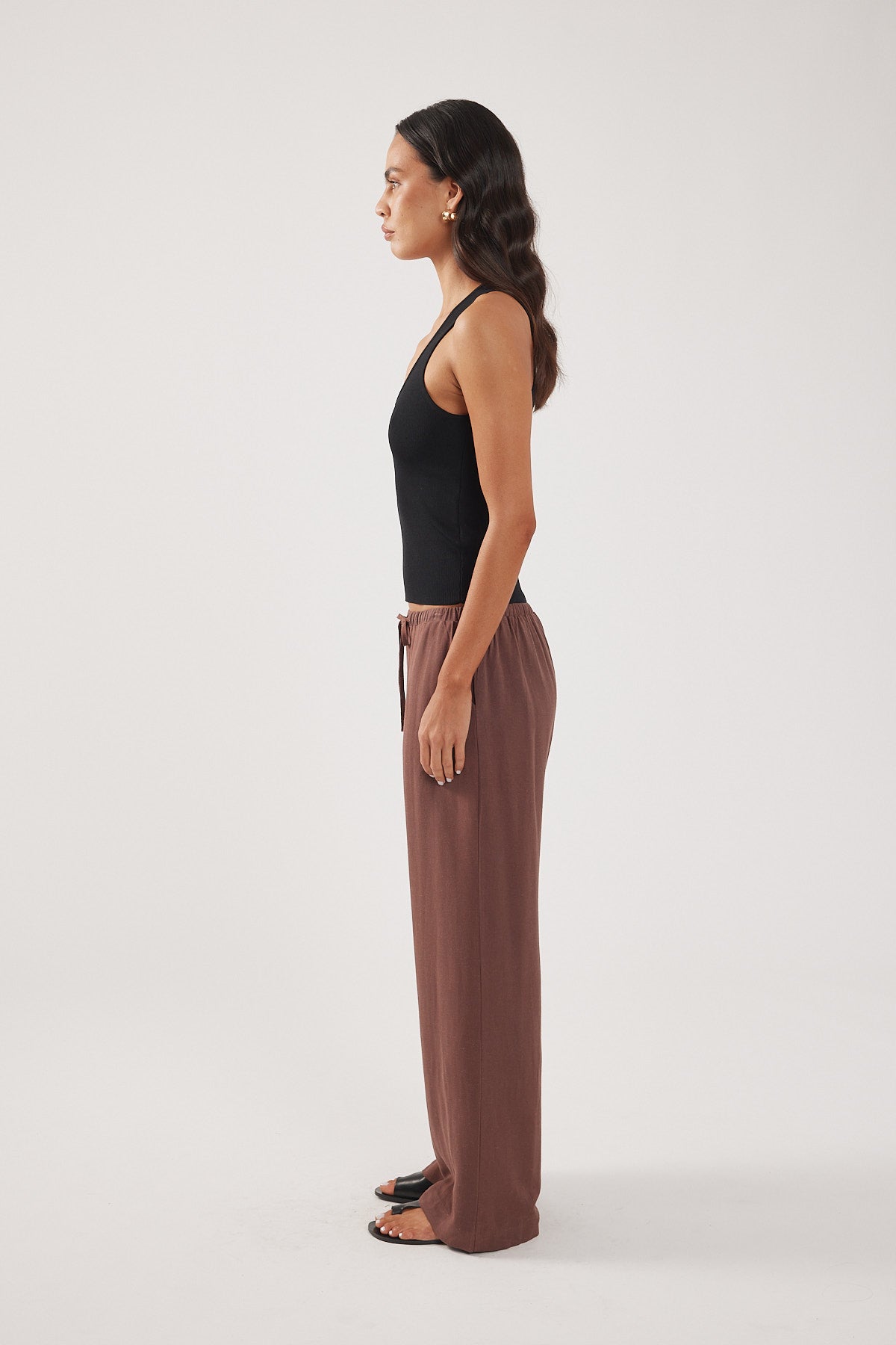 Perfect Stranger Majorca Elastic Pant Brown