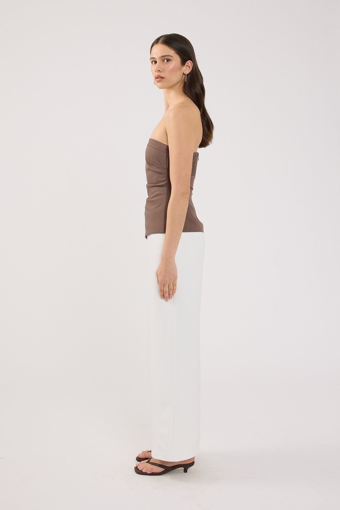 Perfect Stranger Cecelia High Rise Tailored Pant White