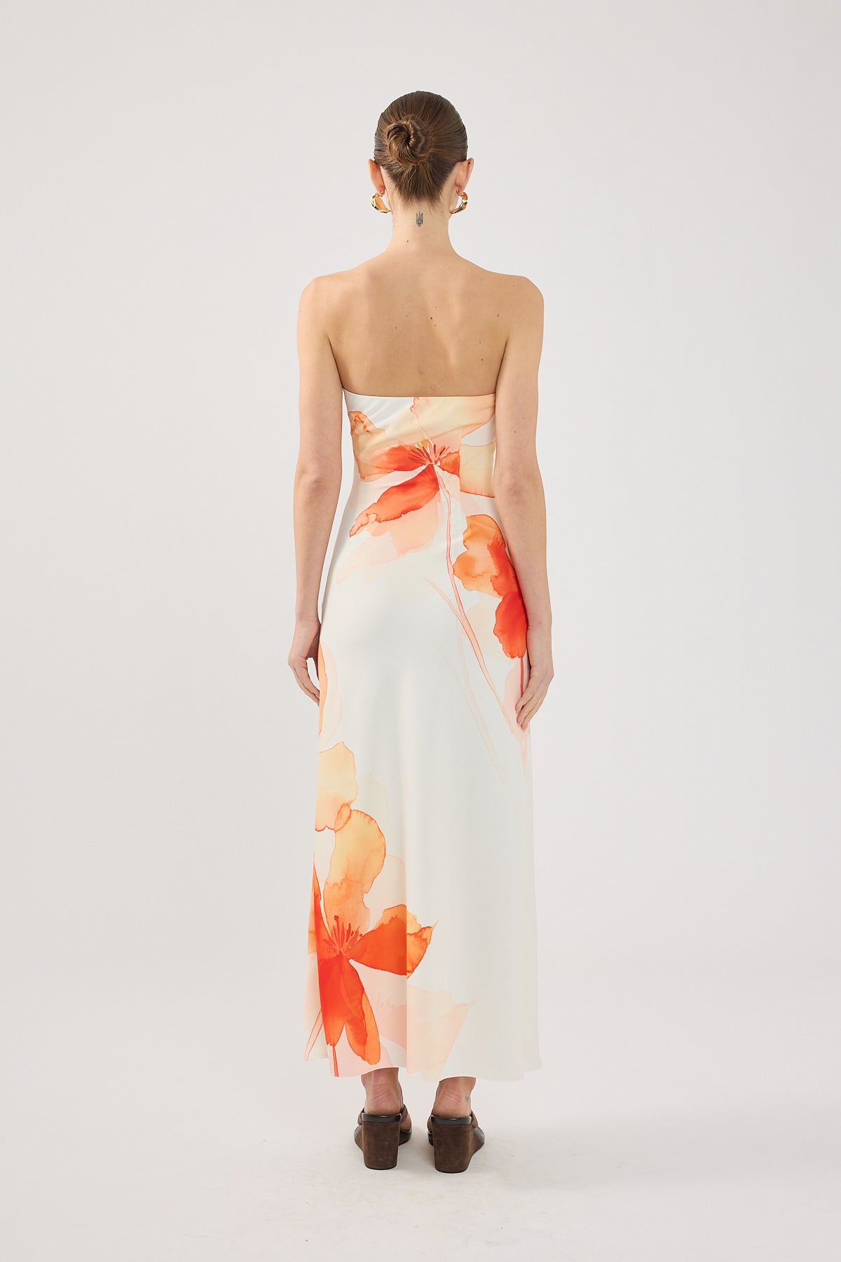 Perfect Stranger Enara Bloom Maxi Dress Orange Print