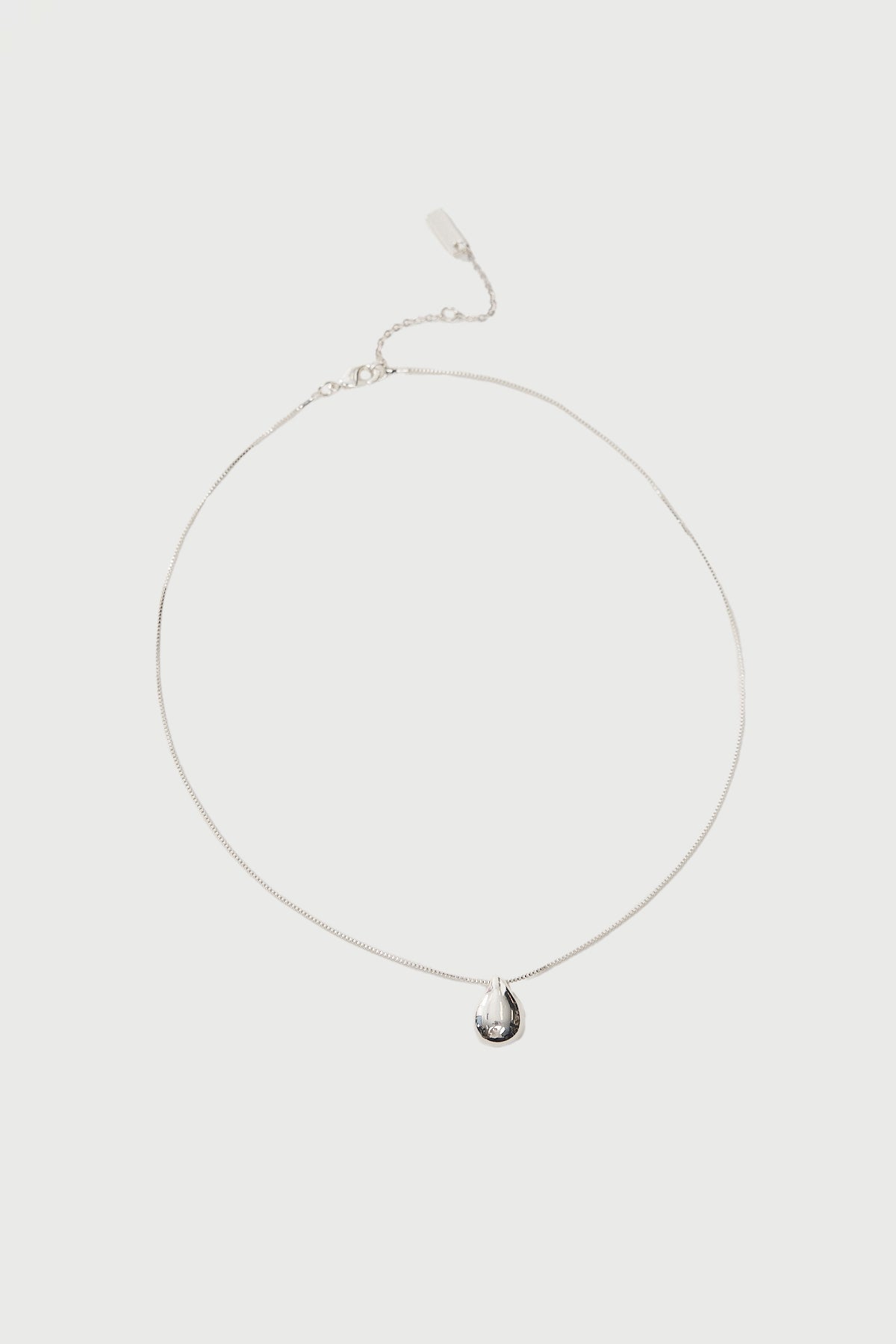 Perfect Stranger Ethereal Drop Necklace Plated Silver