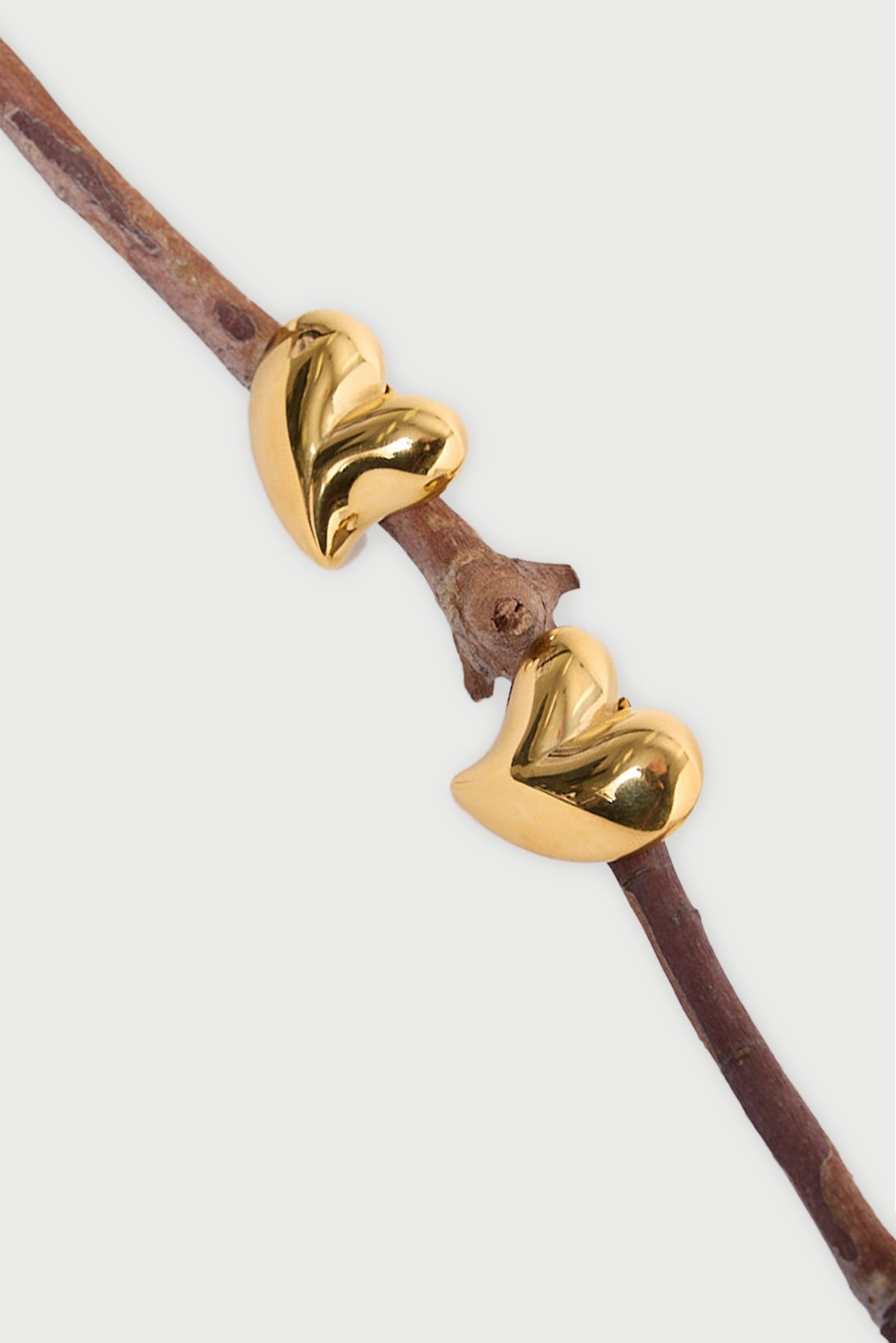 Perfect Stranger Heart of Gold Earrings 18K Gold